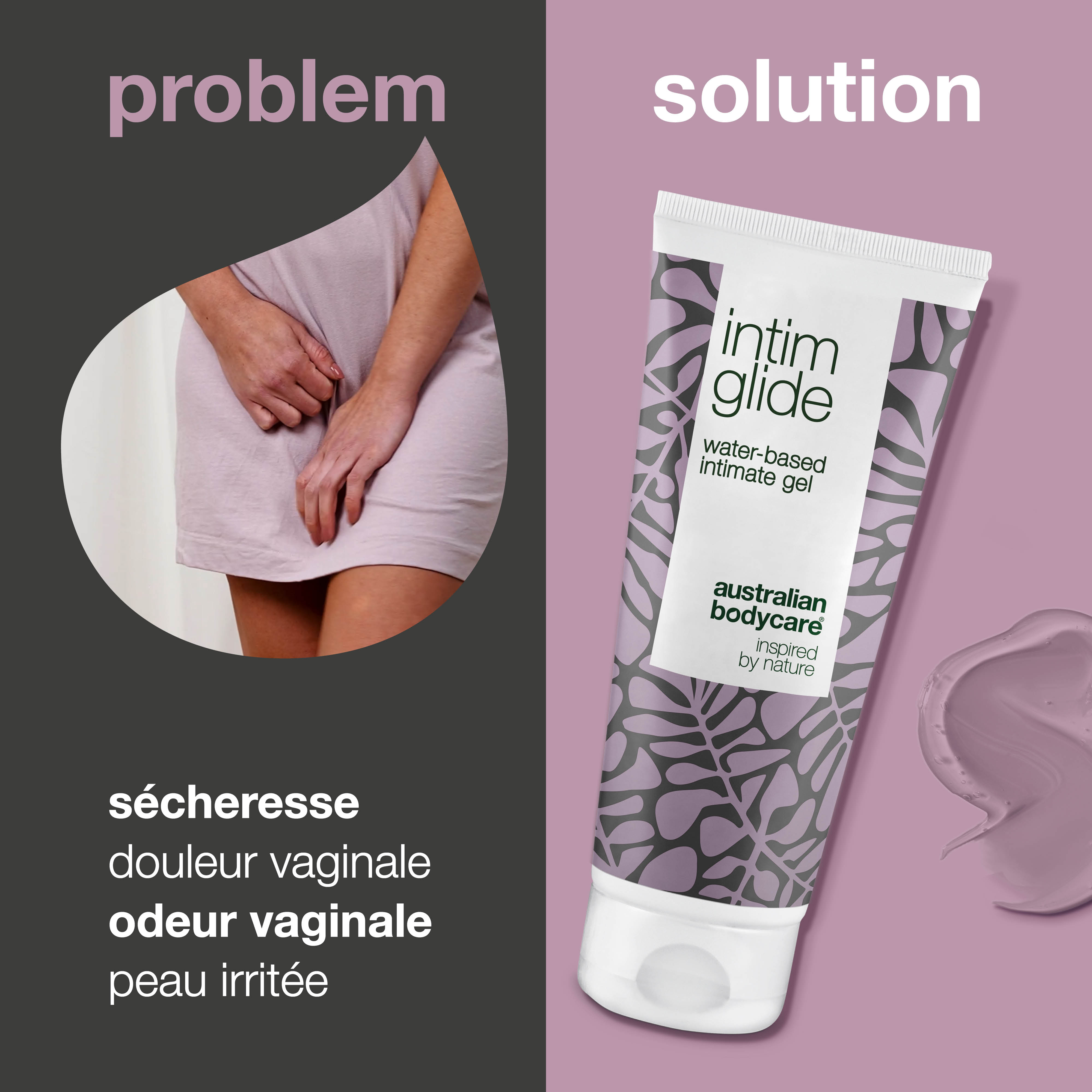 Lubrifiant à base d'eau pour prévenir la sécheresse vaginale — Gel intime naturel pour stopper les irritations avant, pendant et après les rapports sexuels