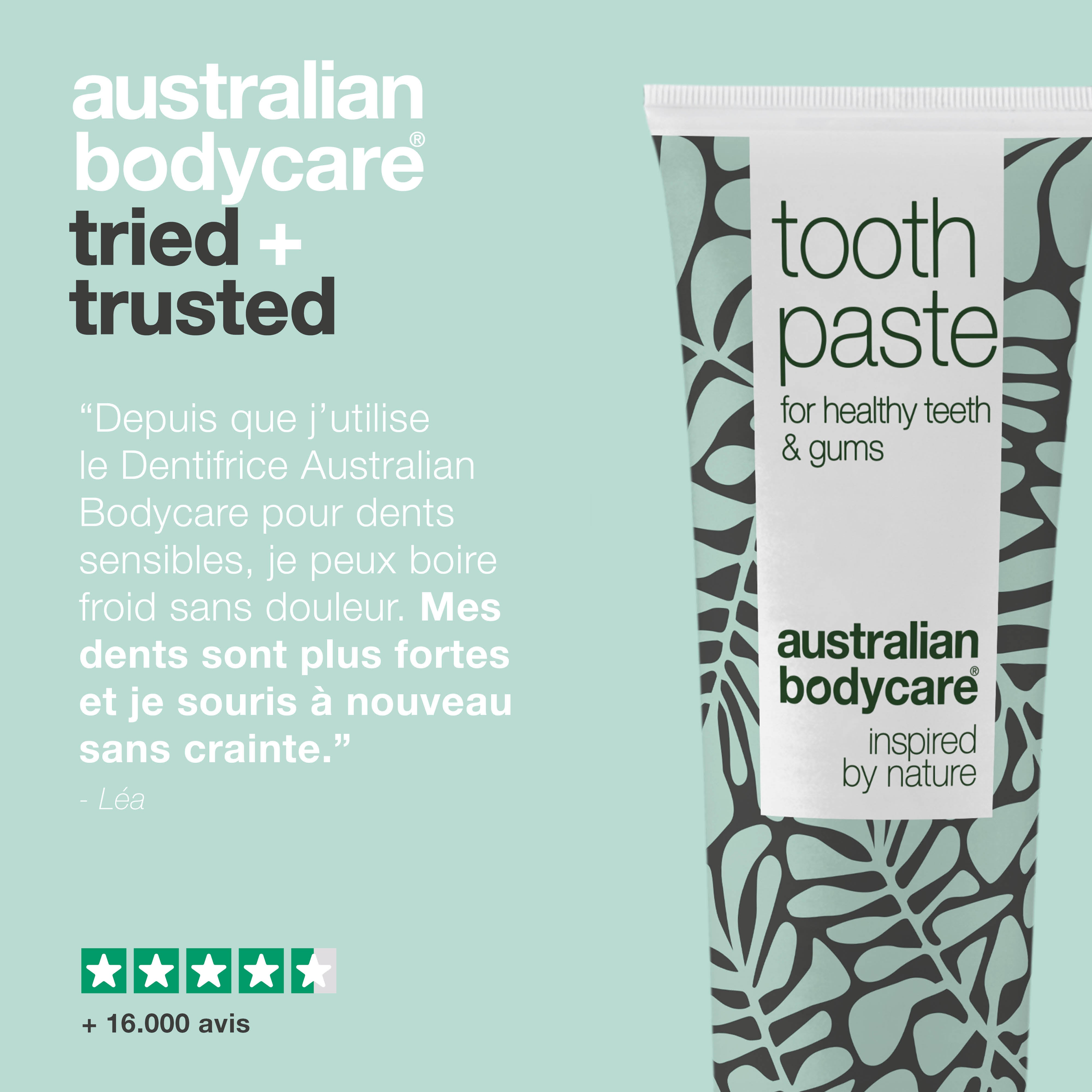 Dentifrice pour dents sensibles – Dentifrice à l’huile d’arbre à thé