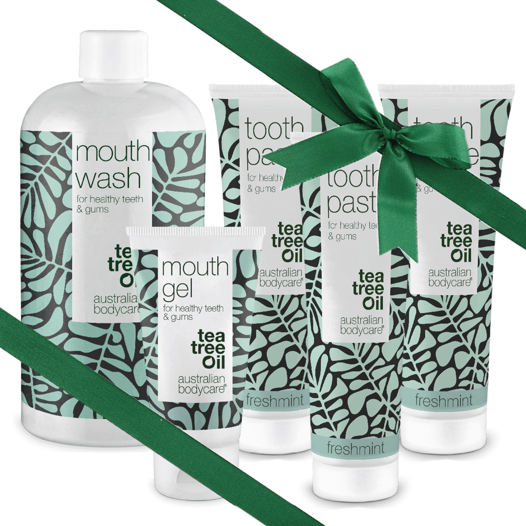 Cadeau pour un grand père - Soins bucco-dentaires 5 produits à l'huile de tea tree