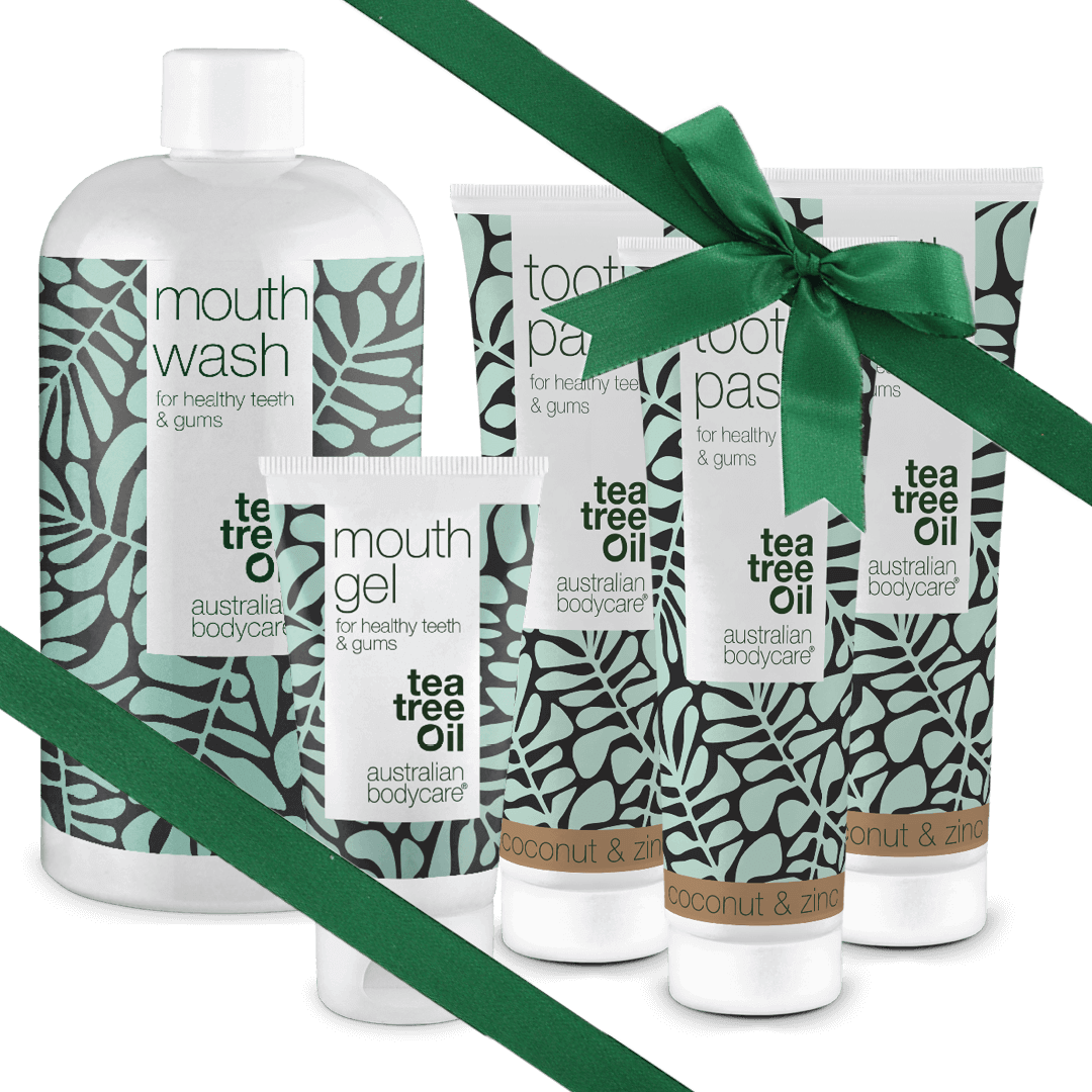 Cadeau pour un grand père - Soins bucco-dentaires 5 produits à l'huile de tea tree