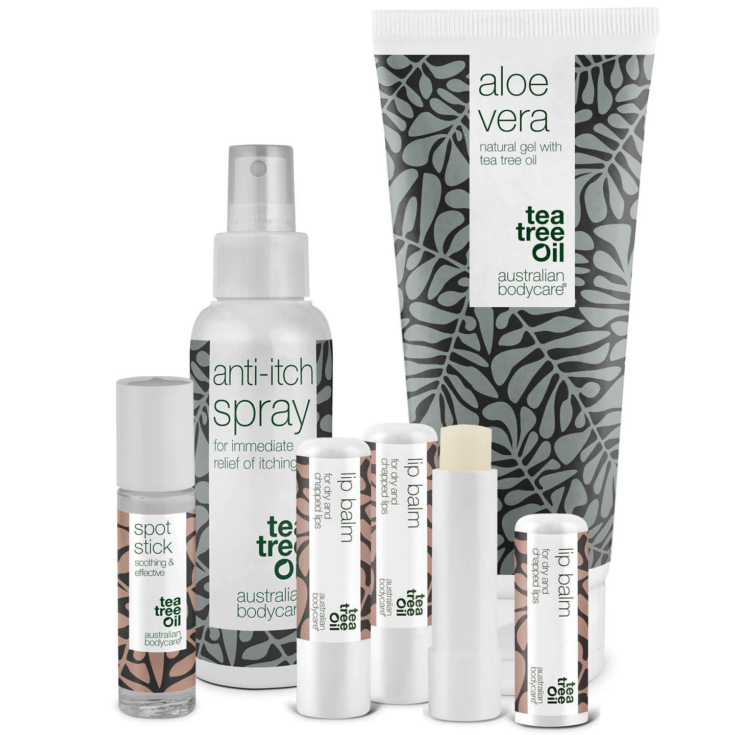 Kit de 4 produits pour l'été - Produits pour soigner les coups de soleil ou autres problèmes de peau