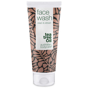 Nettoyant visage à l'huile de tea tree pour les boutons et peaux impures - Nettoyage quotidien du visage pour les peaux grasses et impures pour les hommes et les femmes.