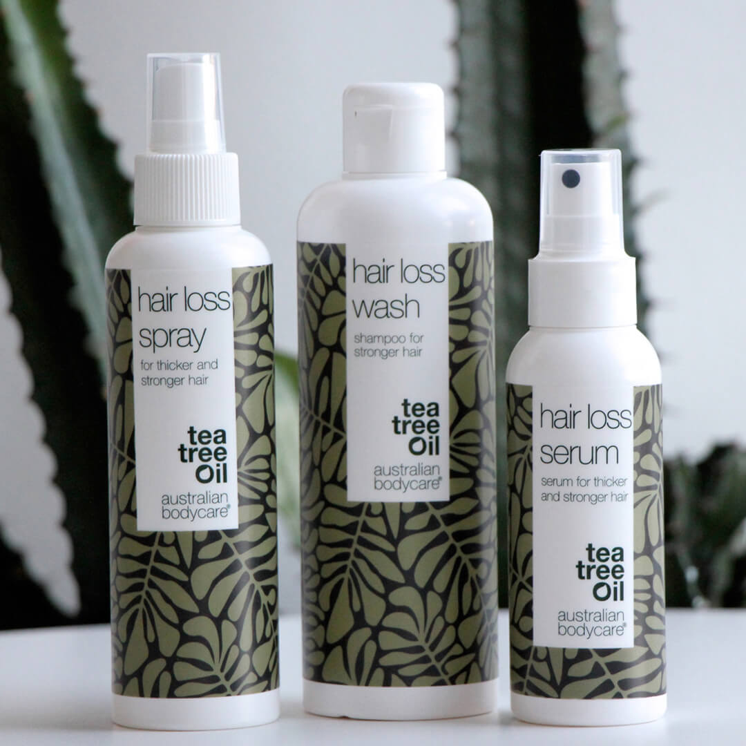 Spray pour la protection des cheveux fins à l'huile de tea tree — Spray pour la perte de cheveux, les cheveux clairsemés et les tempes hautes