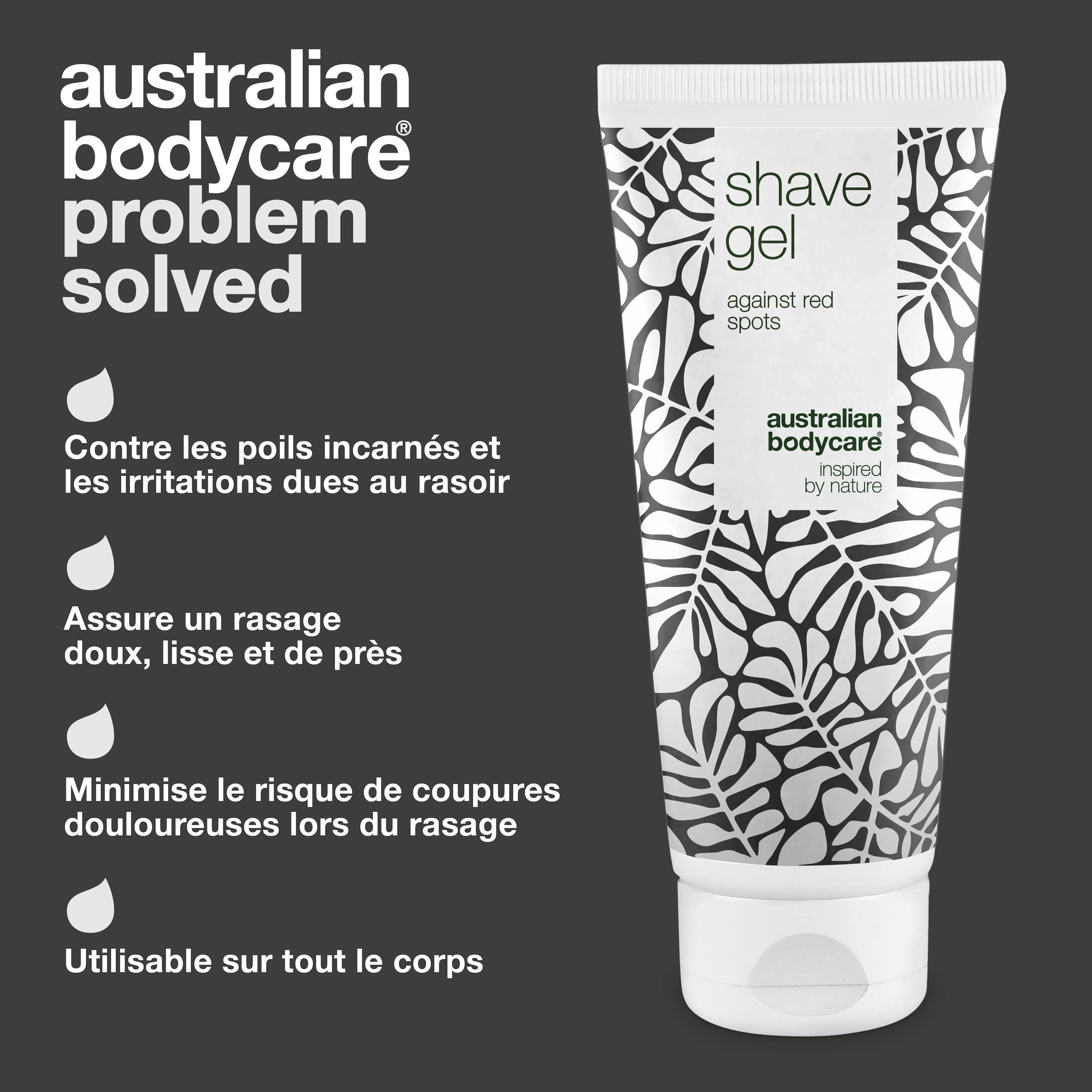 Gel à raser contre le feu du rasoir et les boutons du rasoir — Gel à raser pour prévenir les éruptions cutanées et les poils incarnés