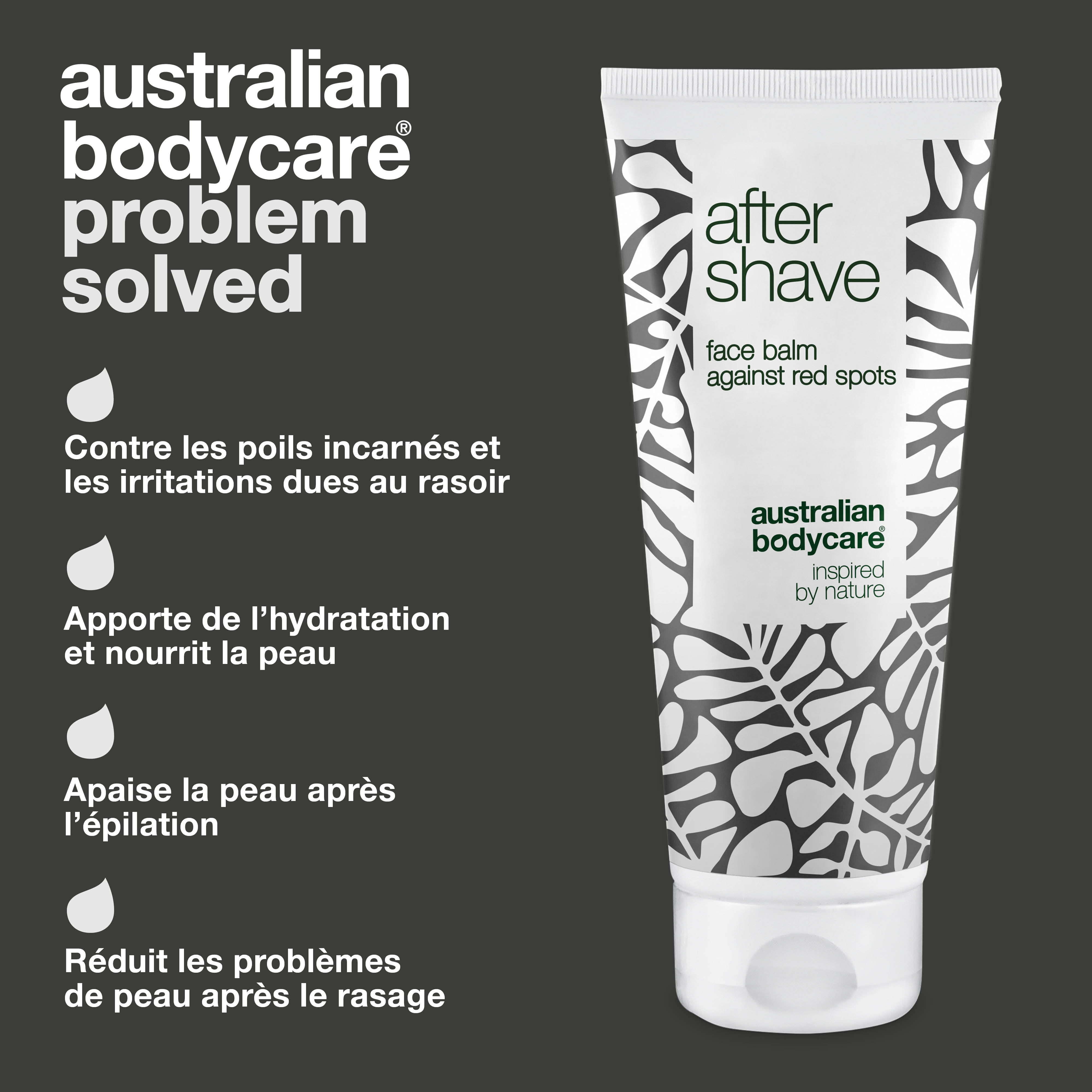 Après-rasage contre le feu du rasoir et les boutons du rasoir — Lotion après-rasage pour prévenir les éruptions cutanées et les poils incarnés