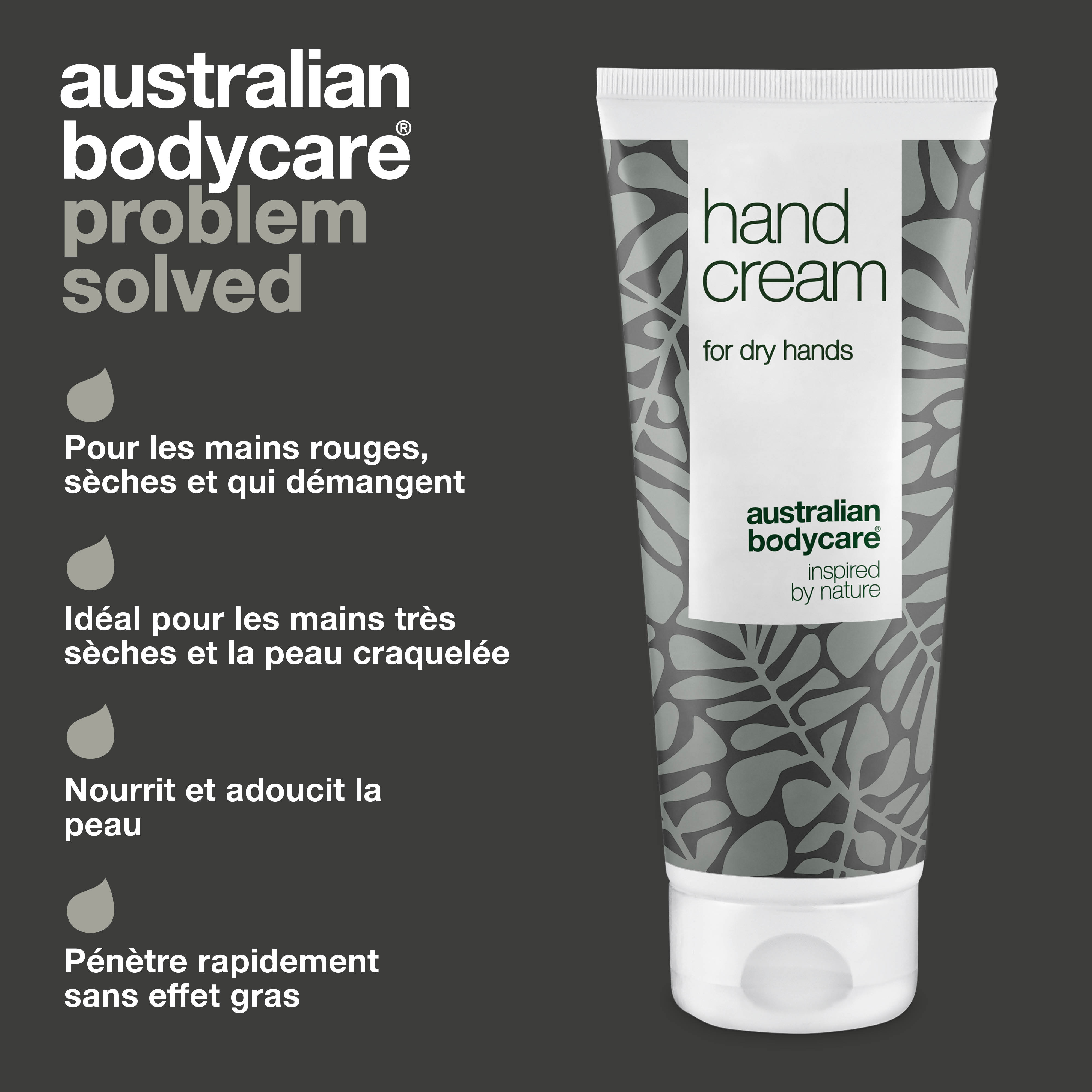 Crème mains Tea Tree pour mains rouges et sèches — Lotion pour les mains pour le soin quotidien des mains gercées, irritées ou à peau rouge