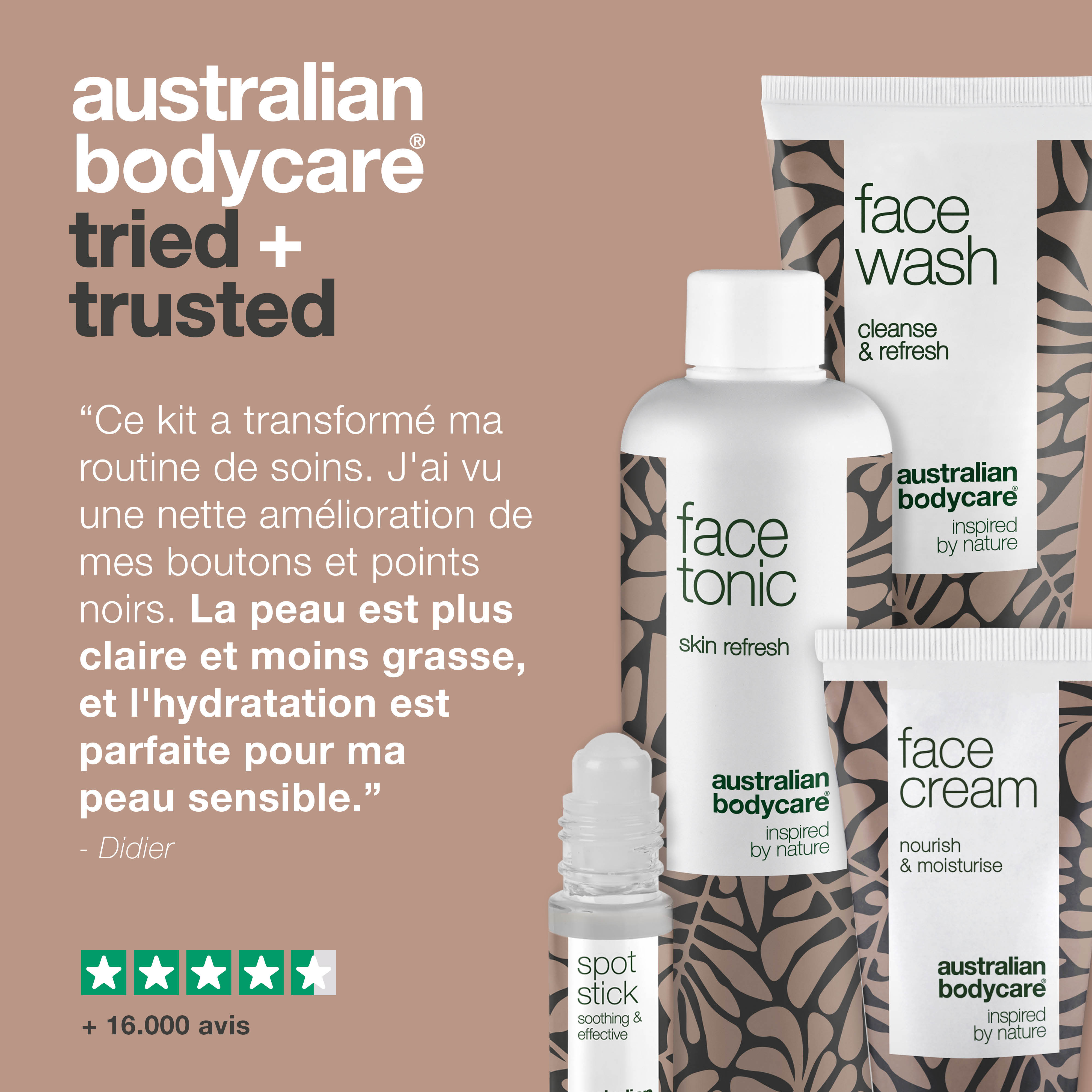 Kit de soins du visage pour les imperfections cutanées — 4 des meilleurs produits contre les points noirs, pour se débarrasser des taches sur le visage et pour le soin quotidien de l'acné