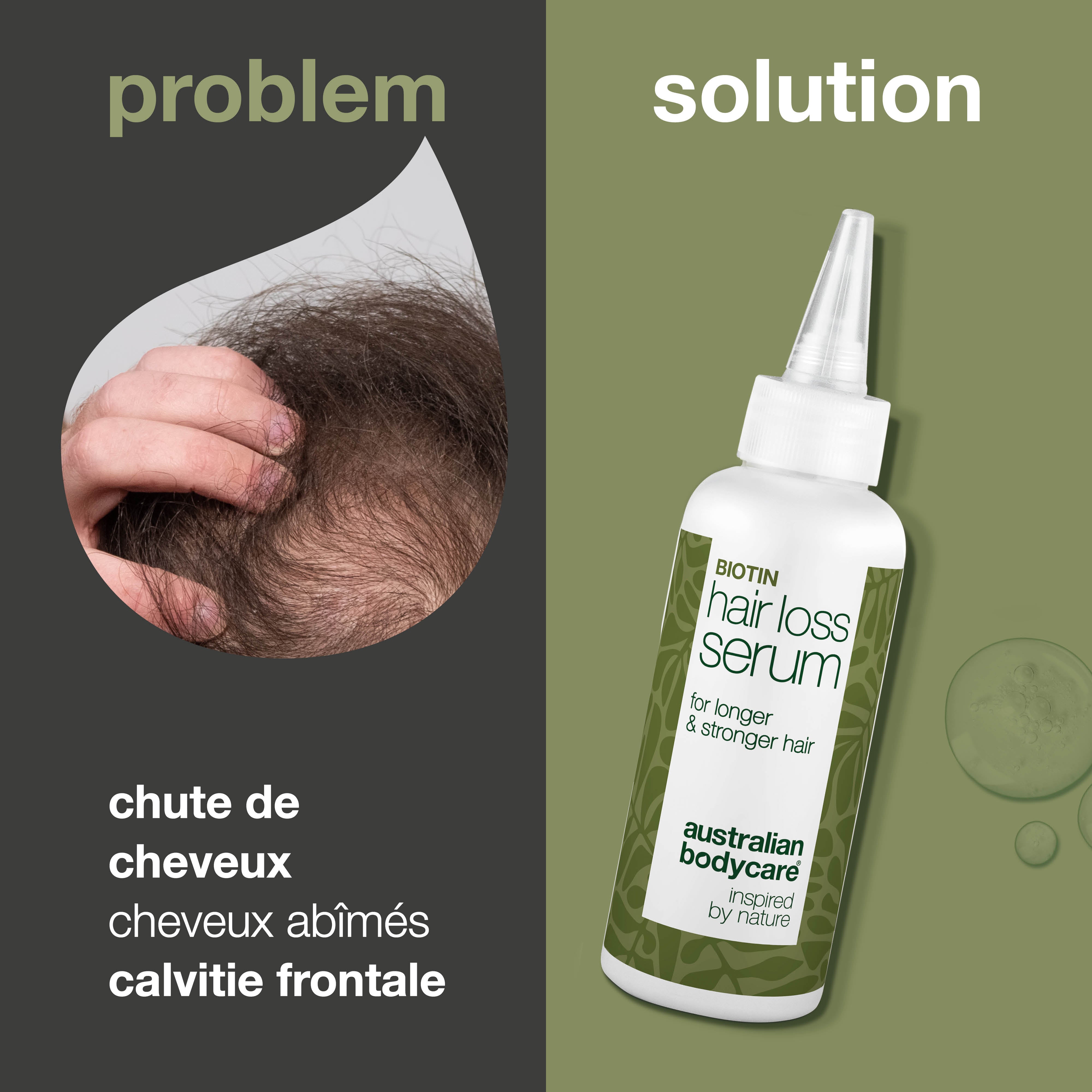 Sérum anti-chute avec biotine, Capilia Longa & caféine — Sérum anti-chute avec biotine, Capilia Longa & caféine.