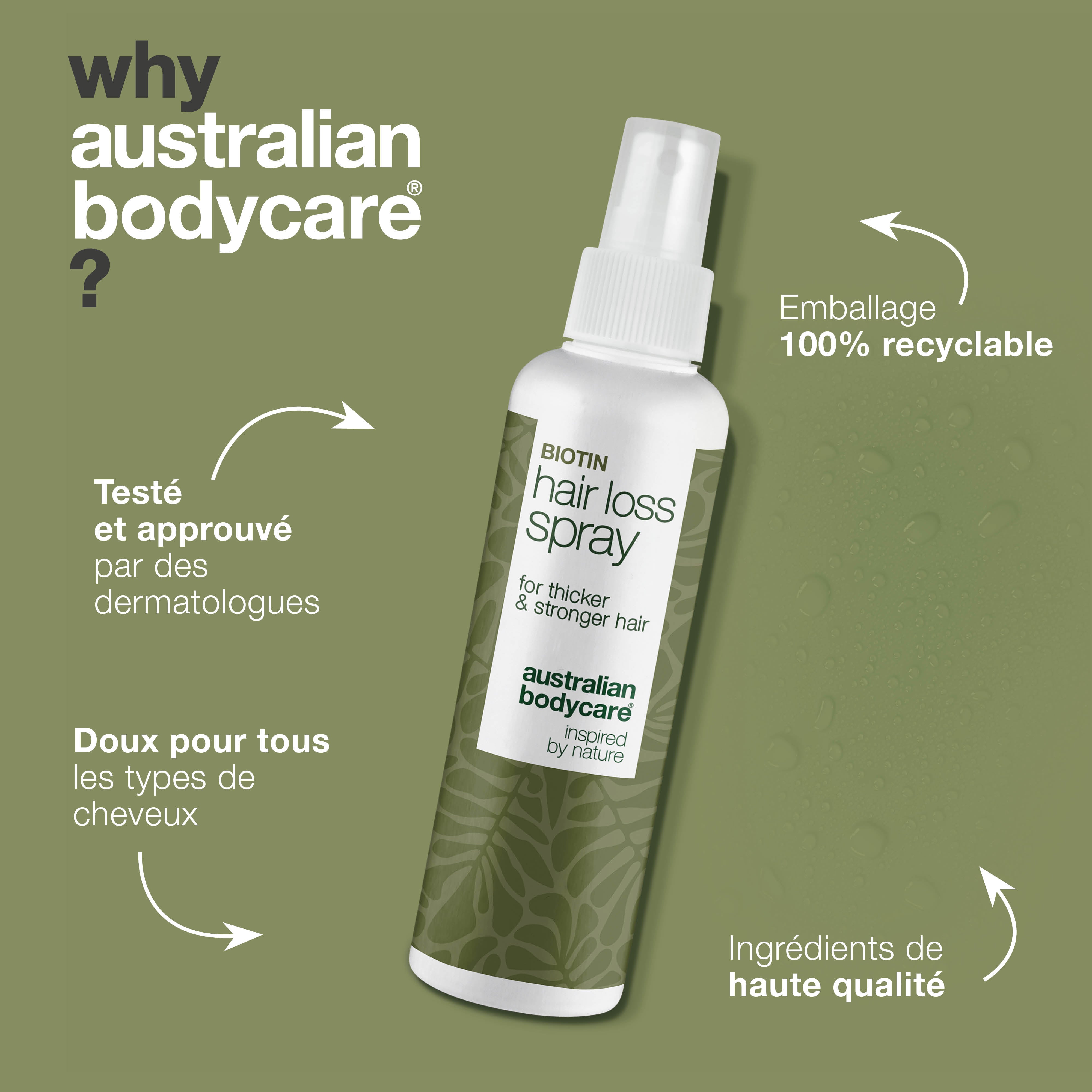 Spray capillaire cheveux fins réduit la casse, renforce et apporte du volume. Avec caféine, Capilia Longa, extrait d’amarante, panthénol et arginine.