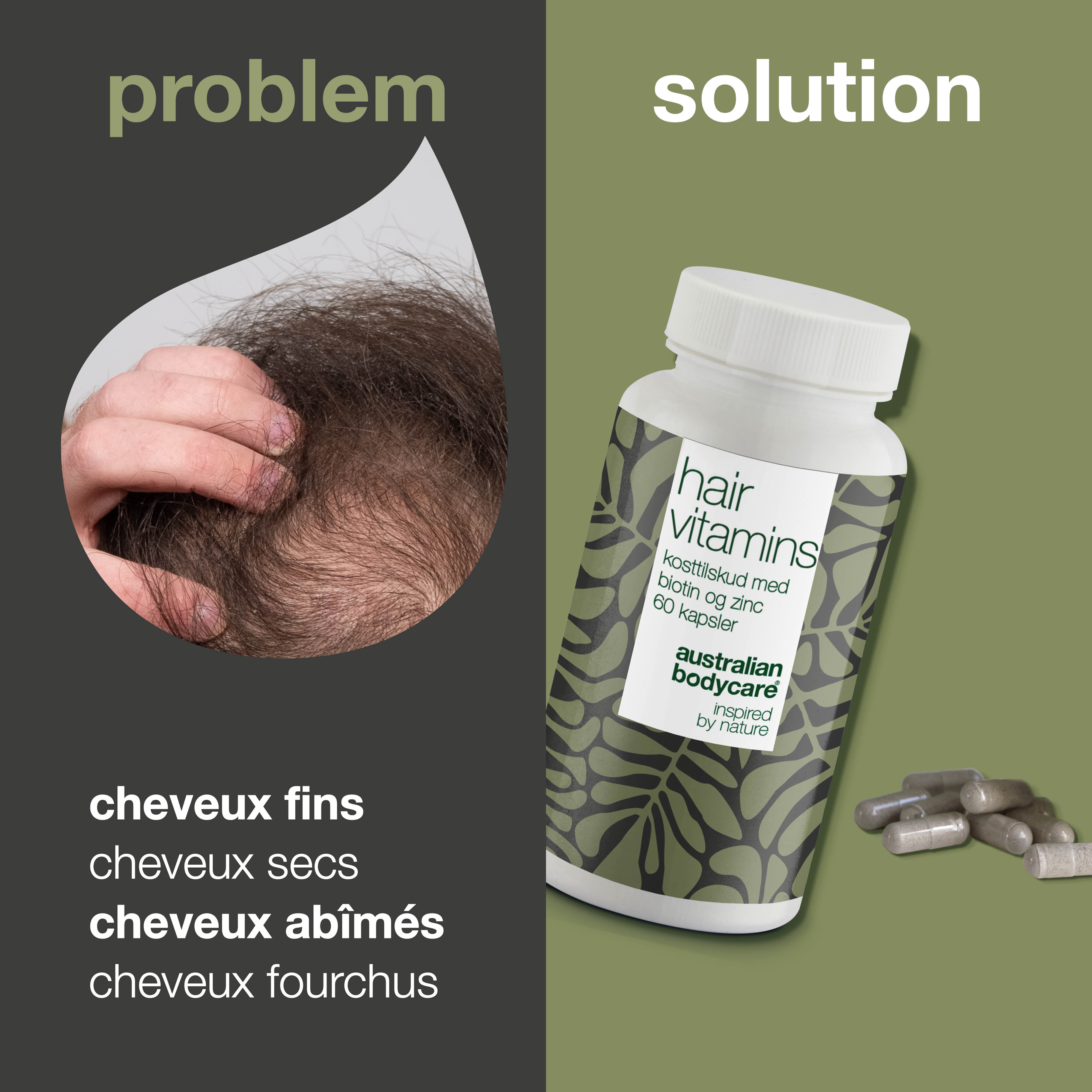 Vitamines capillaires avec biotine — La biotine pour des cheveux beaux et sains