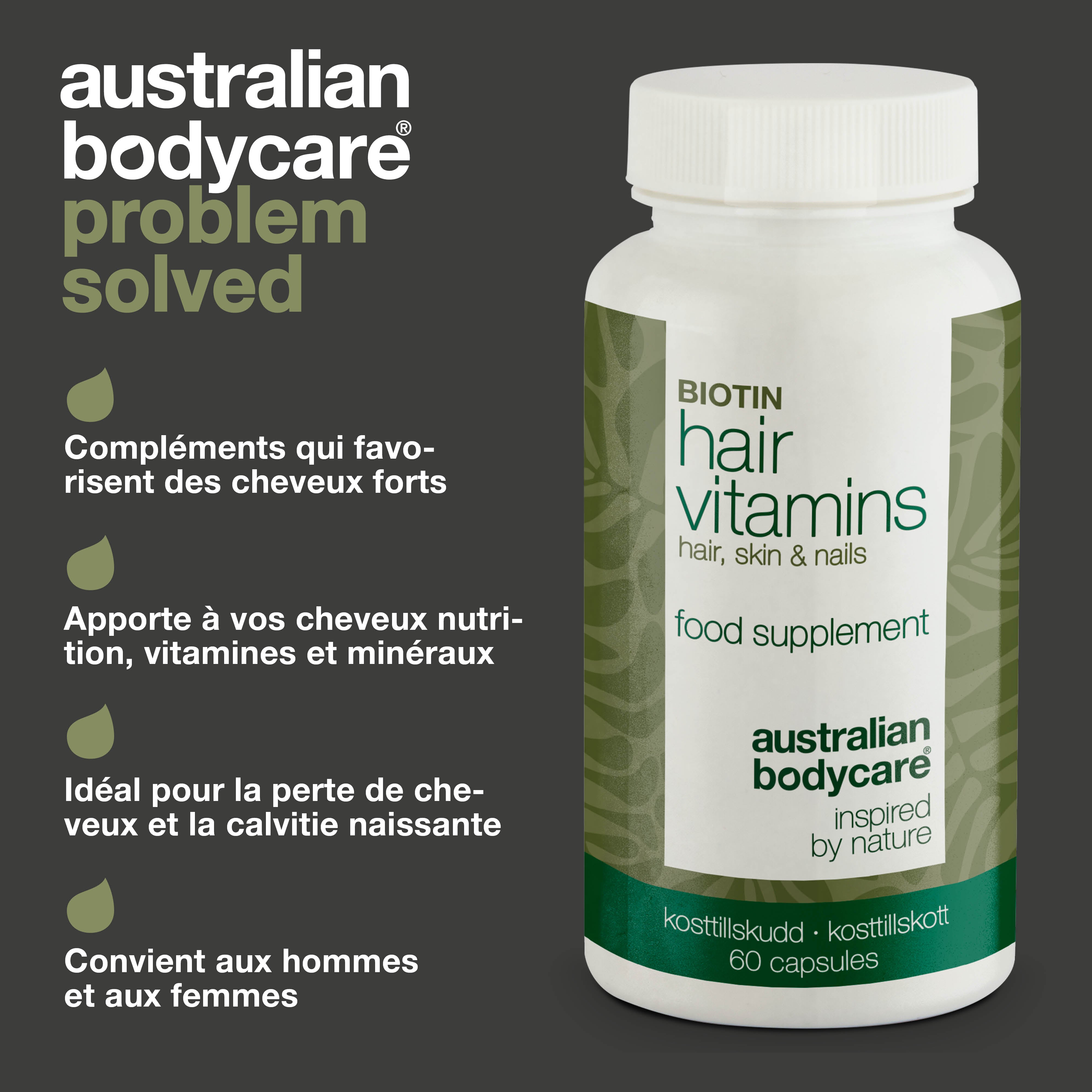 Vitamines capillaires avec biotine — La biotine pour des cheveux beaux et sains