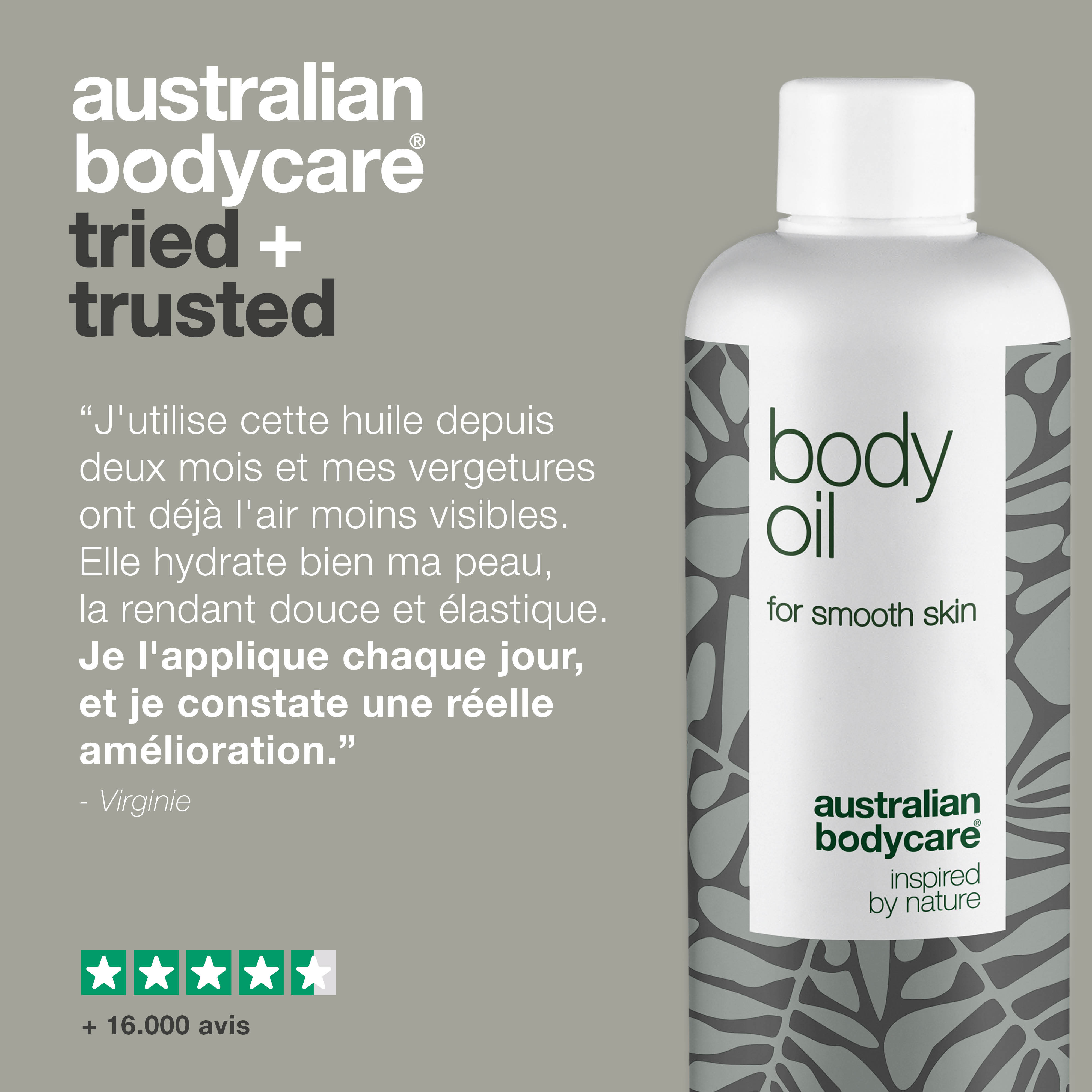 Body Oil – Réduit vergetures, cicatrices et taches pigmentaires — Body Oil réduit vergetures, cicatrices et taches. Avec huile d’amande, squalane et vitamine E, il hydrate et adoucit la peau.