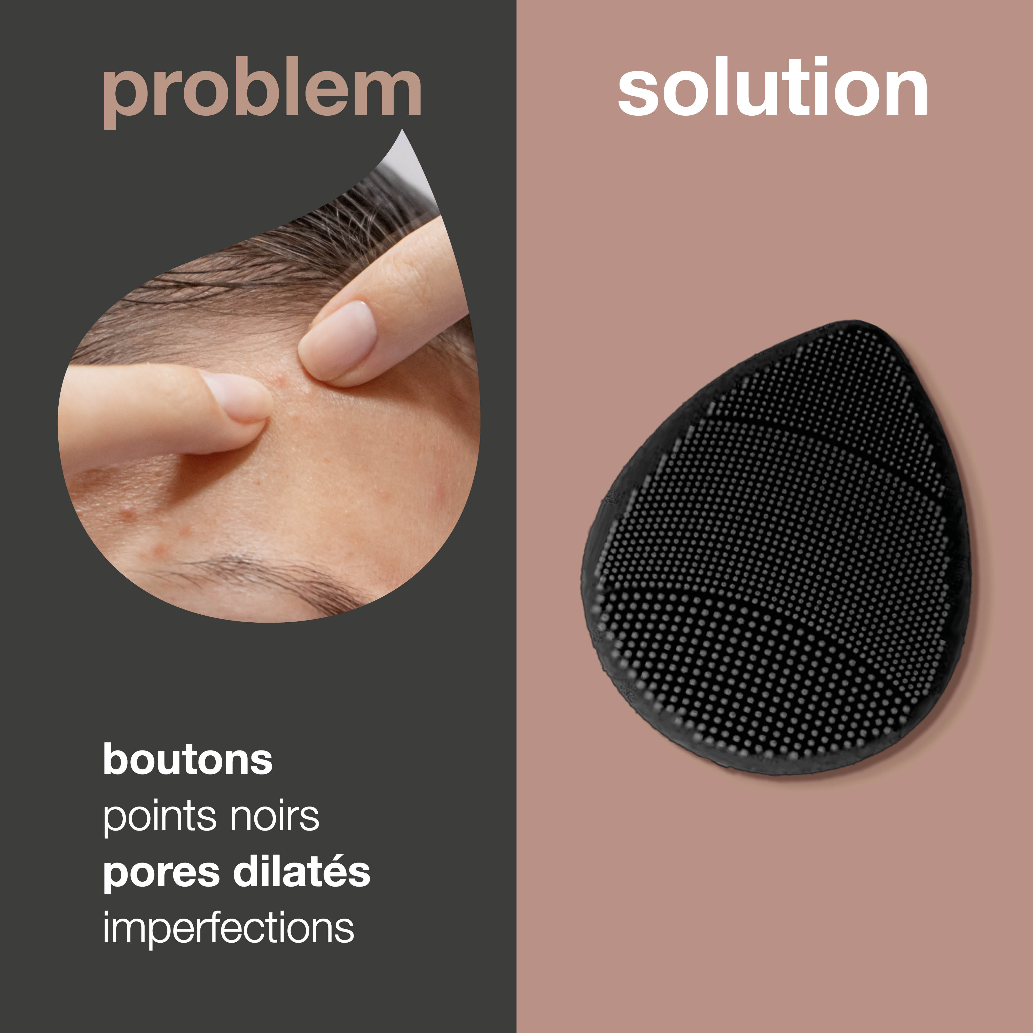 Brosse nettoyante pour le visage pour l'exfoliation — Face Scrubber pour le nettoyage et l'exfoliation quotidiens du visage