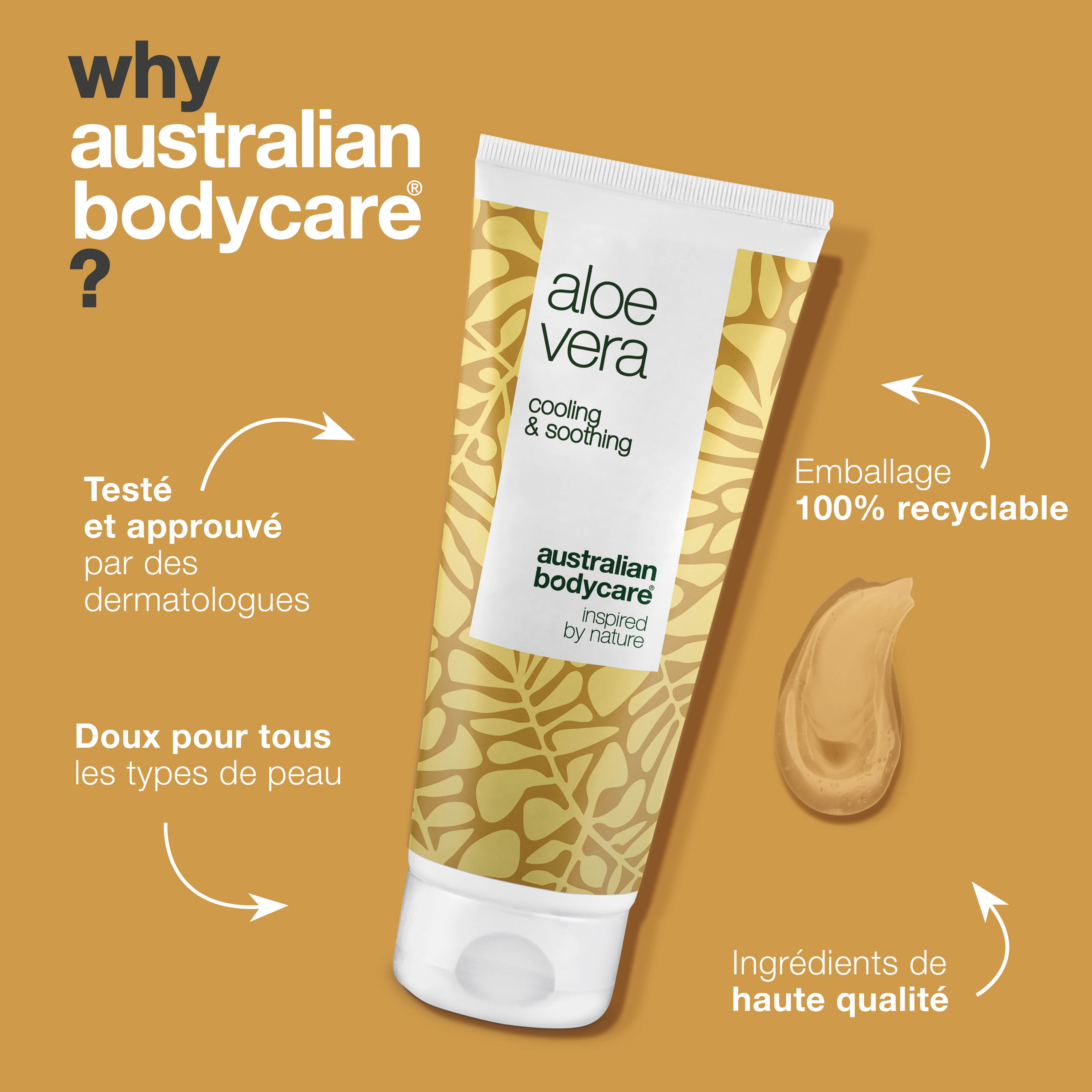Gel d'Aloe Vera Bio – Soin hydratant et rafraîchissant pour la peau – Le gel d'Aloe Vera Bio hydrate et rafraîchit la peau sèche et exposée au soleil. Formule non grasse à absorption rapide pour les soins quotidiens de la peau.