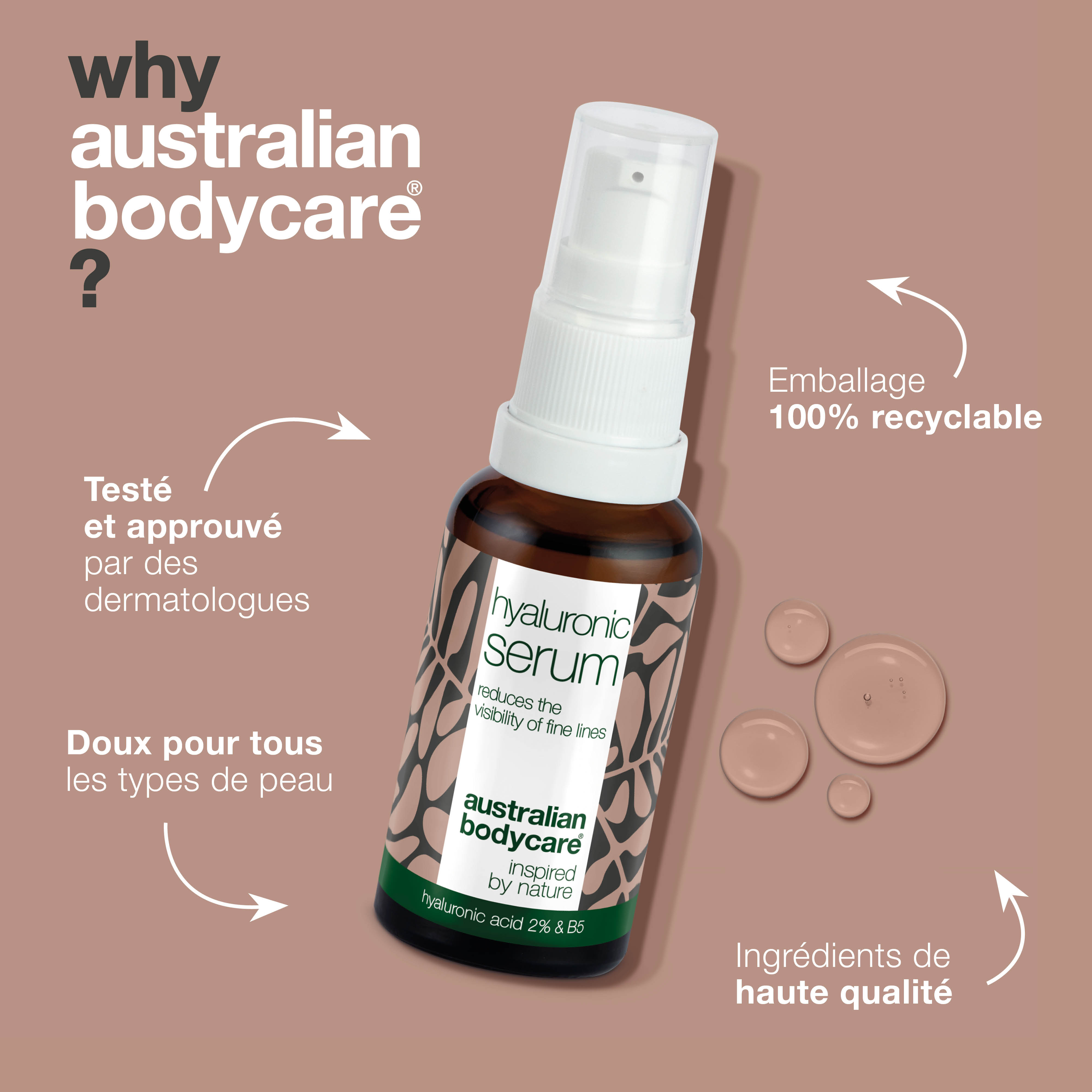 Sérum visage pour une peau radieuse et des ridules — Hydratation et éclat quotidiens. Réduit les ridules et la sécheresse grâce à des actifs naturels. Convient aux peaux sensibles ou matures.