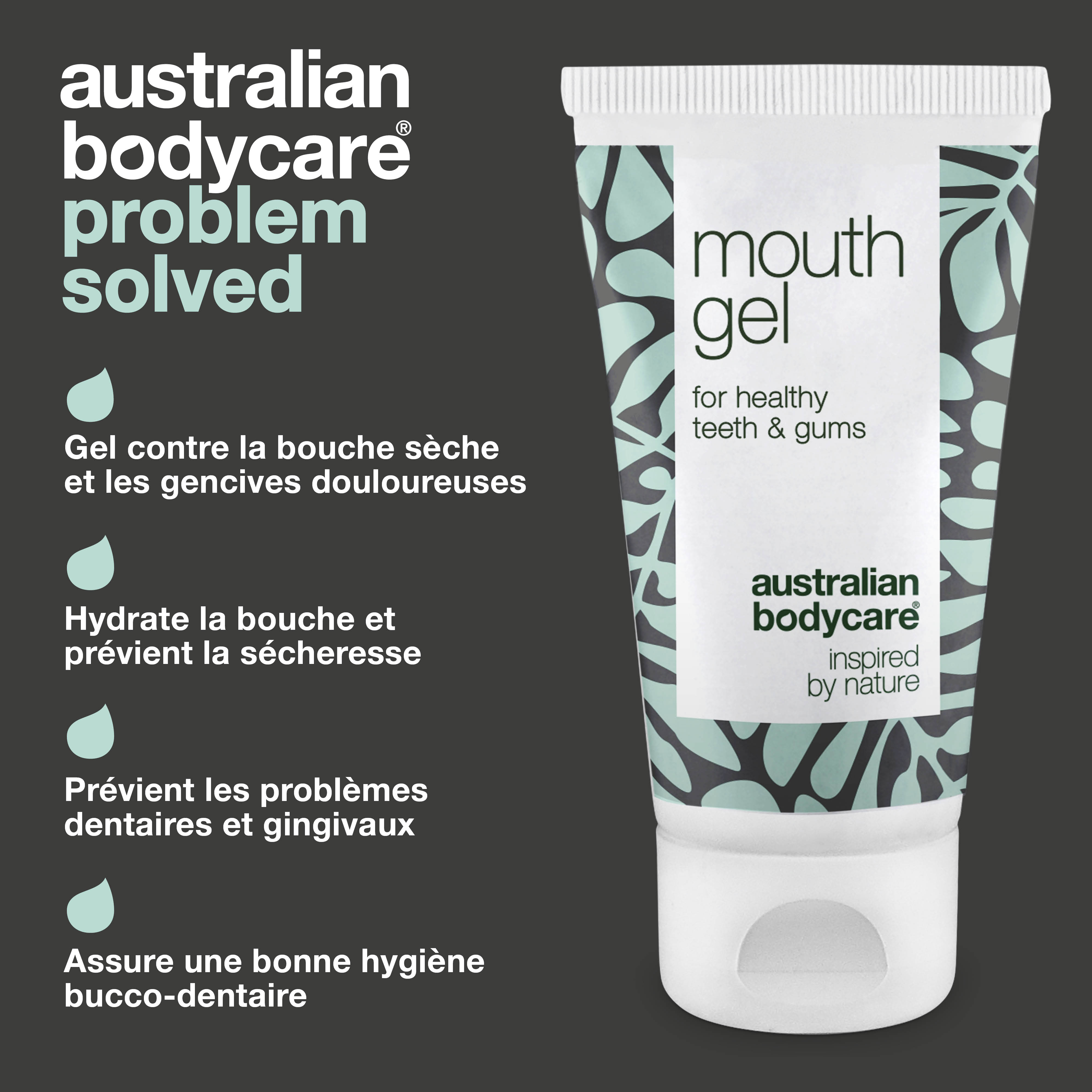Gel buccal apaisant à l'huile d'arbre à thé — Gel buccal pour le soin quotidien des aphtes, de la bouche sèche et des gencives douloureuses