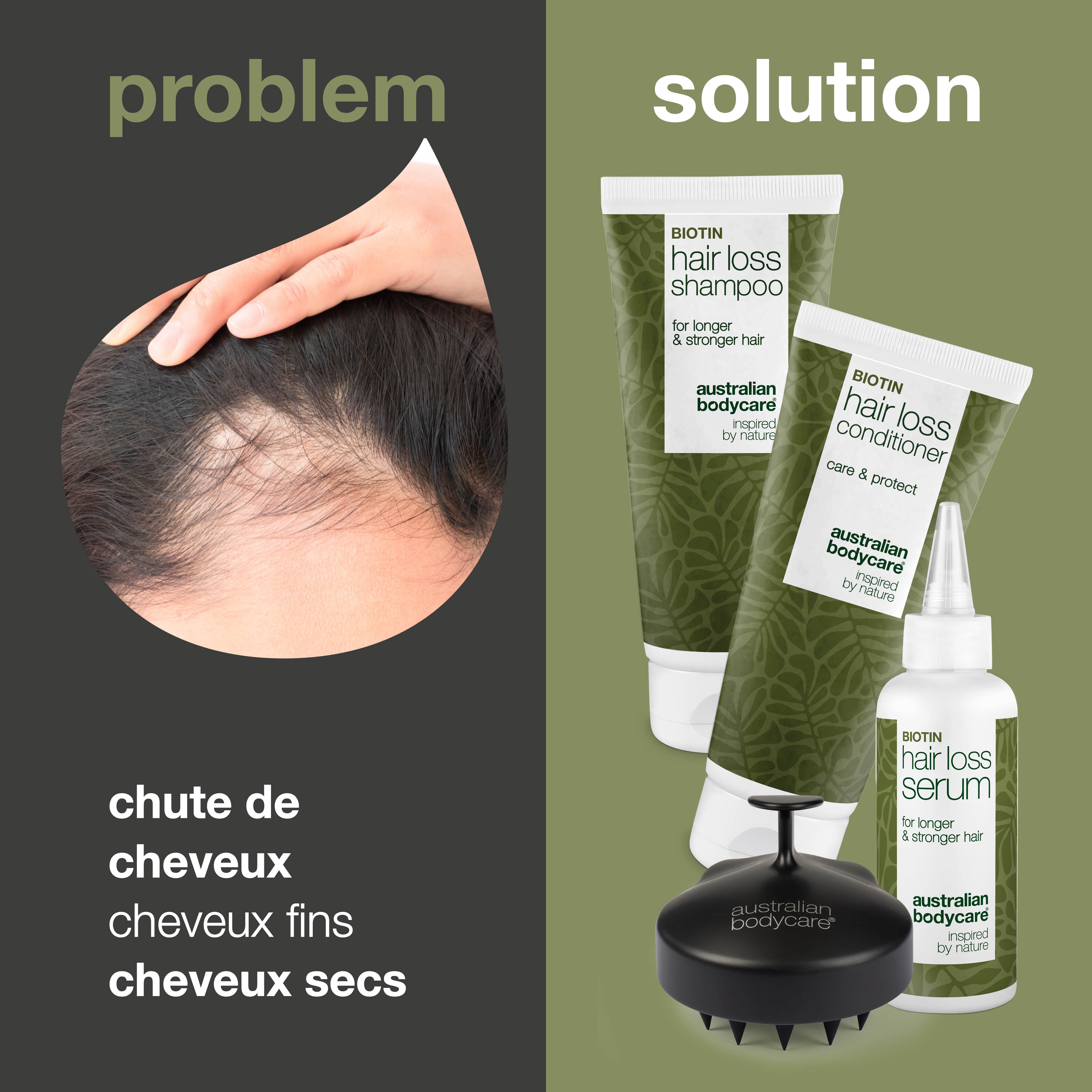 Le kit ultime contre la perte de cheveux — 4 produits pour la perte de cheveux et l'éclaircissement des cheveux