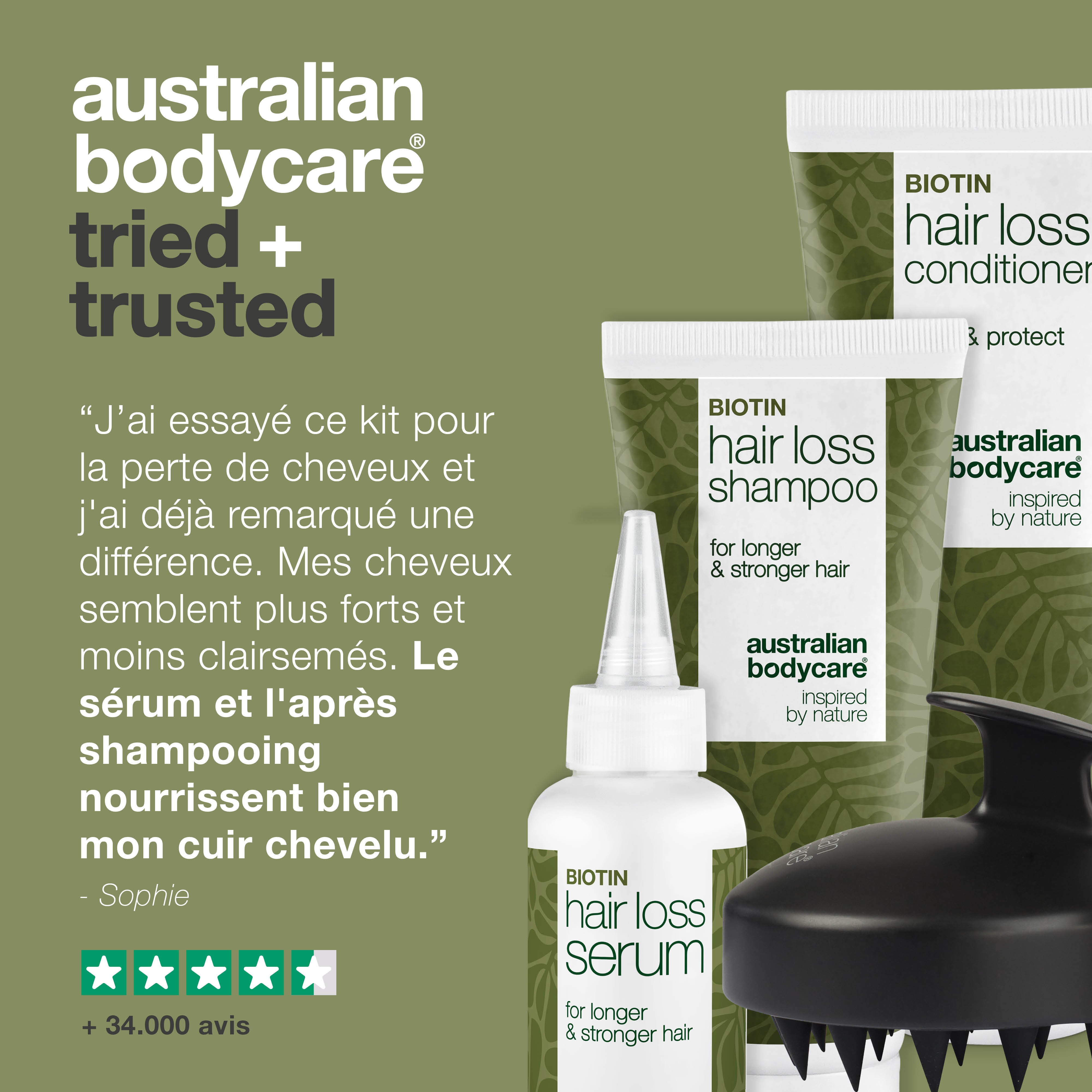 Le kit ultime contre la perte de cheveux — 4 produits pour la perte de cheveux et l'éclaircissement des cheveux