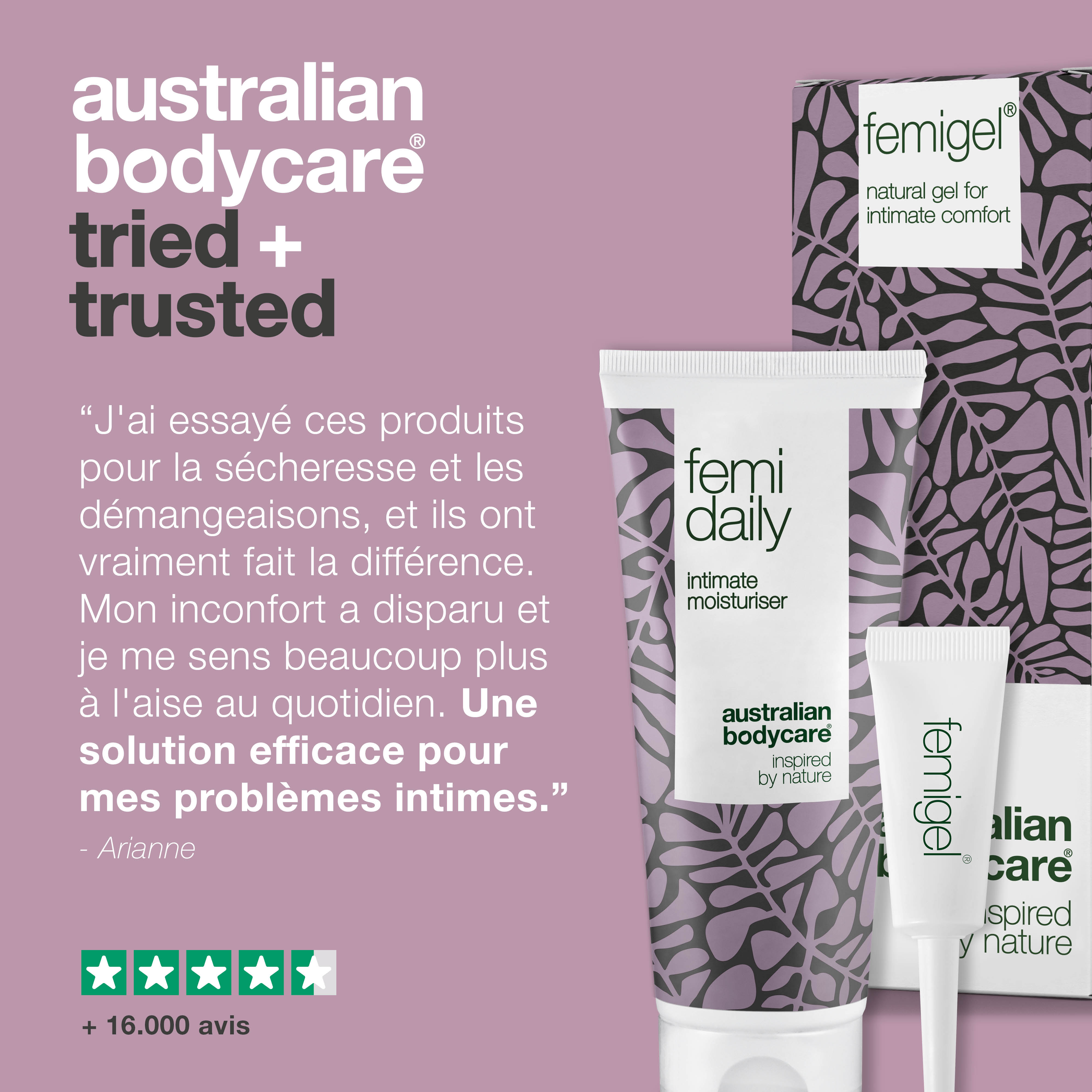 2x produits intimes pour l'inconfort intime — Produits intimes pour la sécheresse vaginale, les démangeaisons génitales et les odeurs vaginales