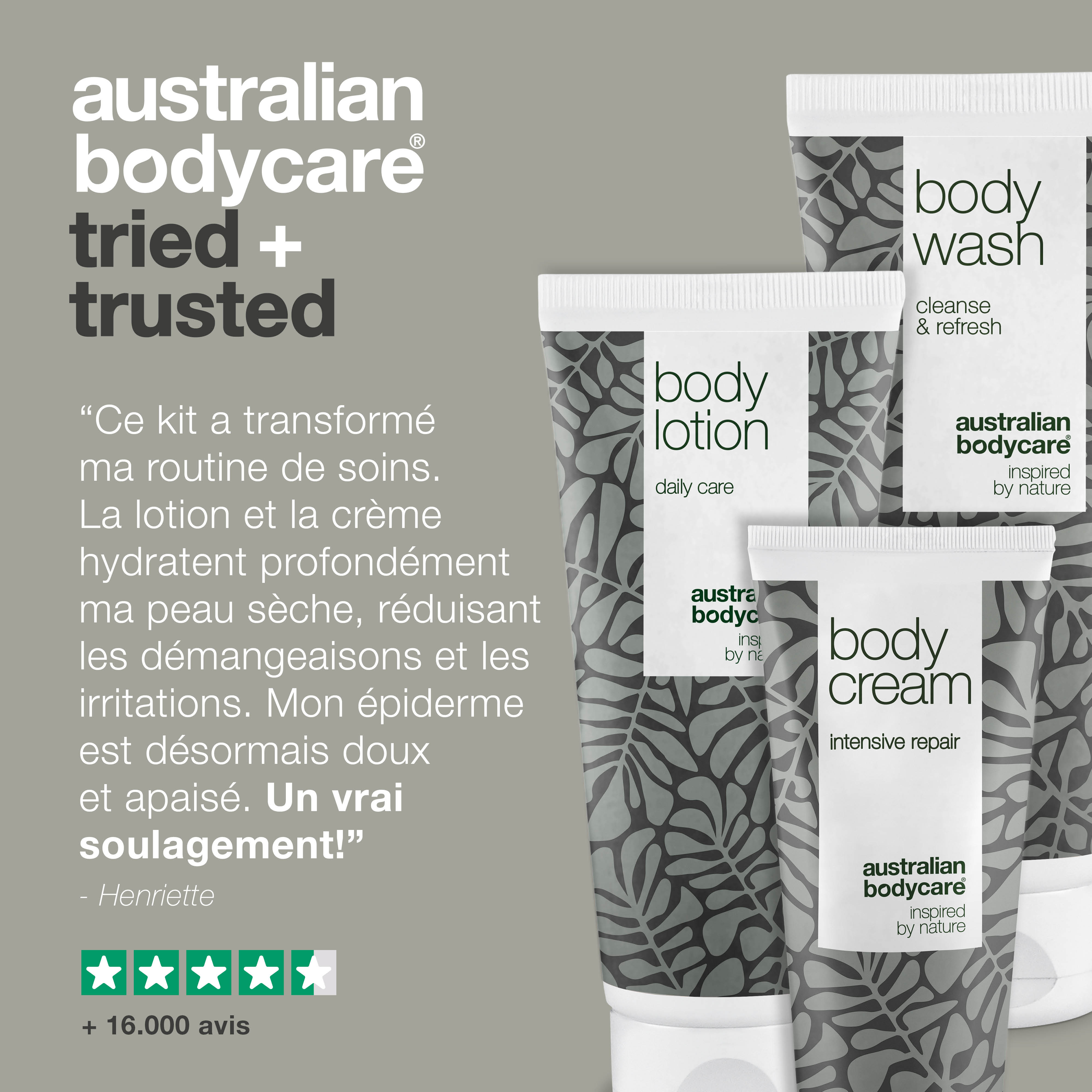 Kit peau sèche — 3 produits pour peau sèche du corps