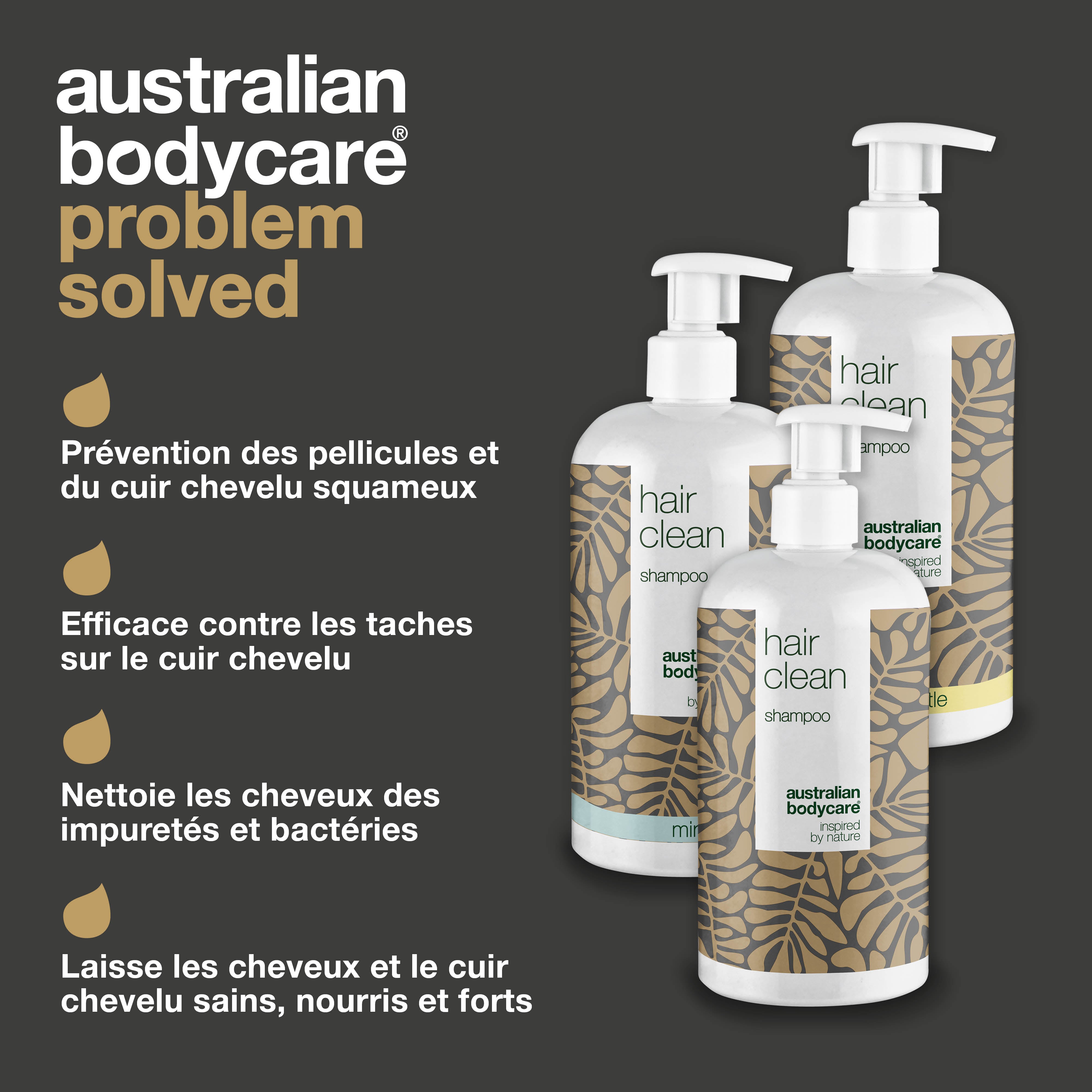 3 pour 2 Shampoing au Tea Tree 500 ml - achat groupé — Offre groupée avec 3 shampooings (500 ml) : Huile de Tea Tree, Myrte Citronnée & Menthe