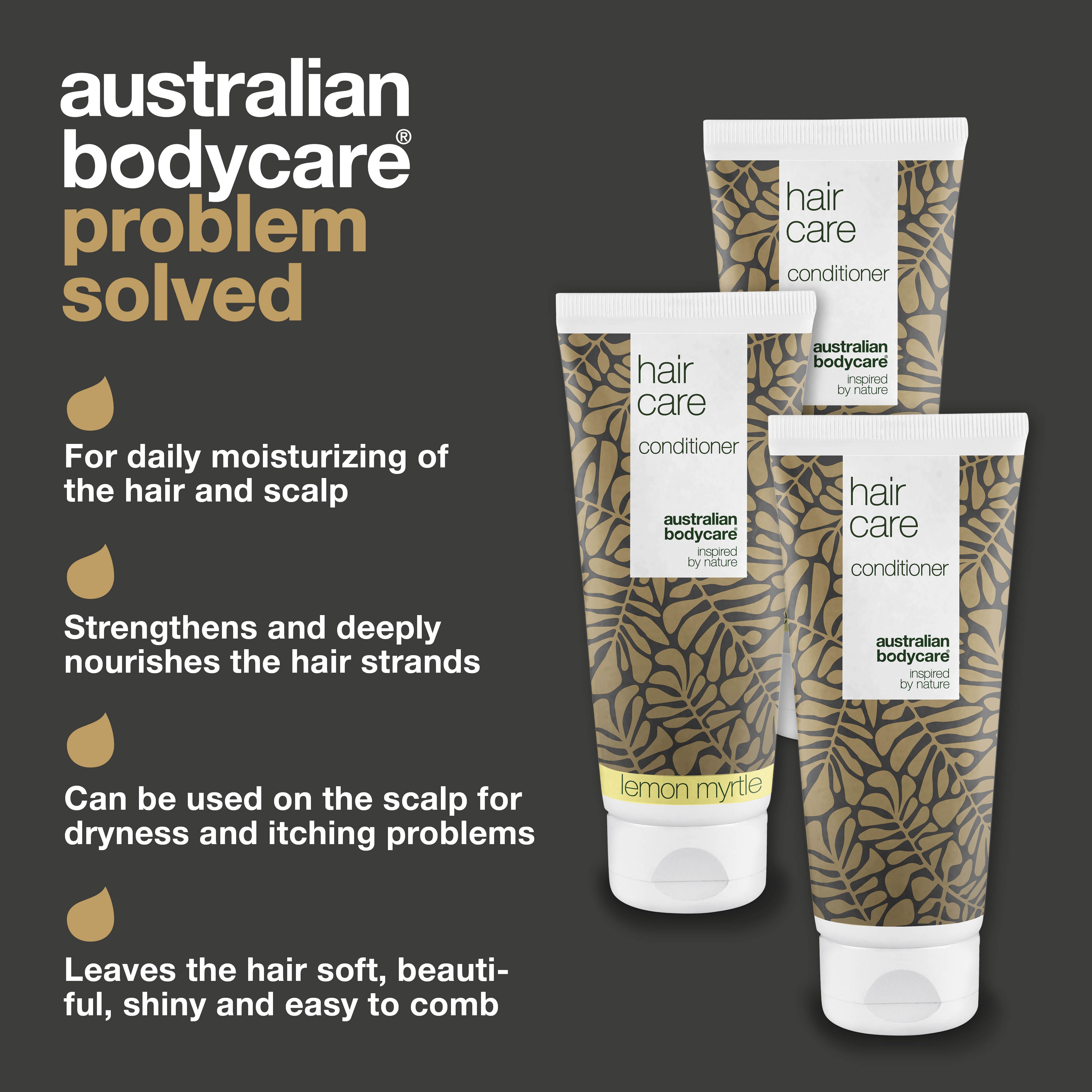 3 pour 2 Après-shampoing 200 ml - achat groupé — Lot d'après-shampooings (200 ml) : huile de tea tree et myrte citronné