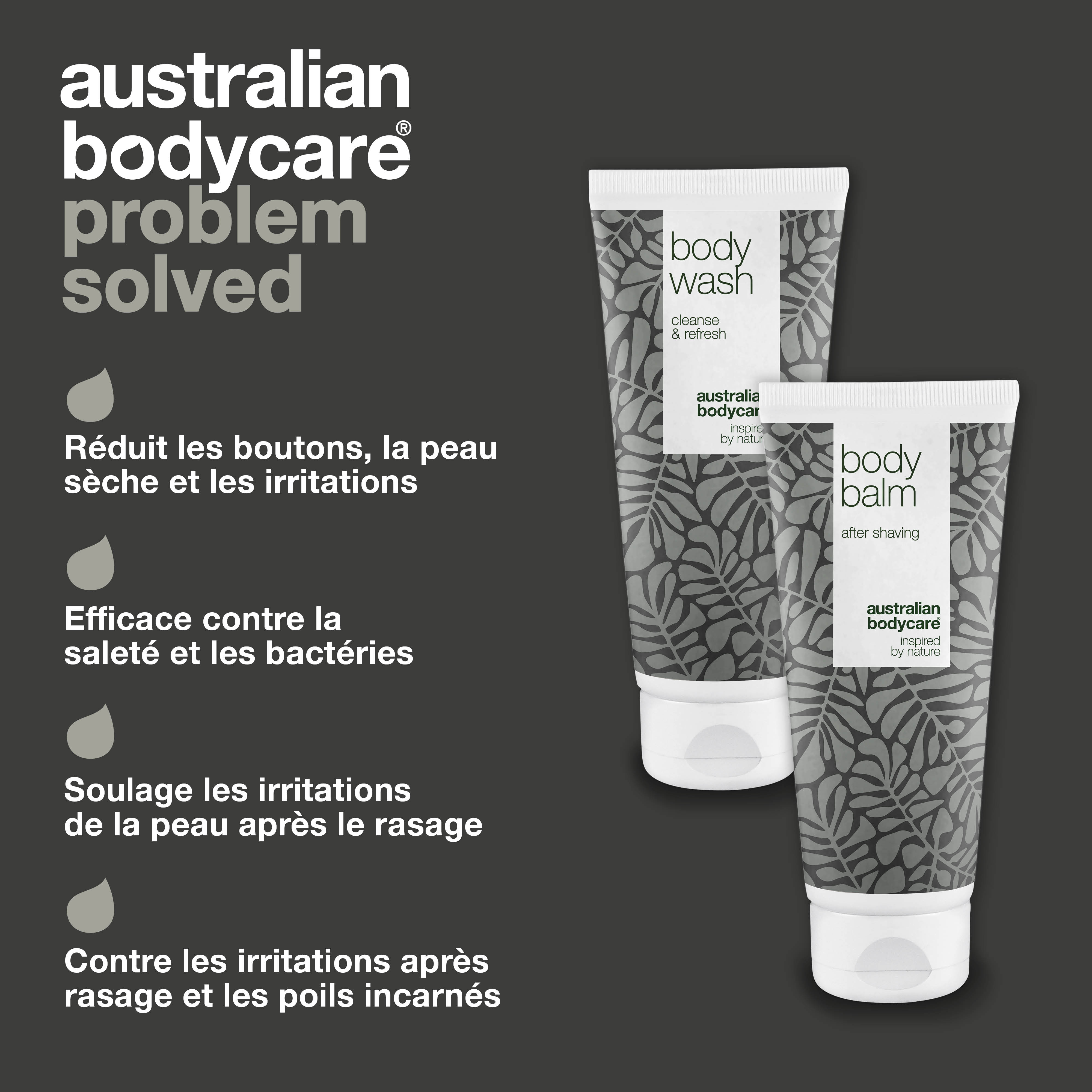 Pack de soins pour raser les aisselles — 2 produits contre le feu du rasoir aux aisselles après épilation