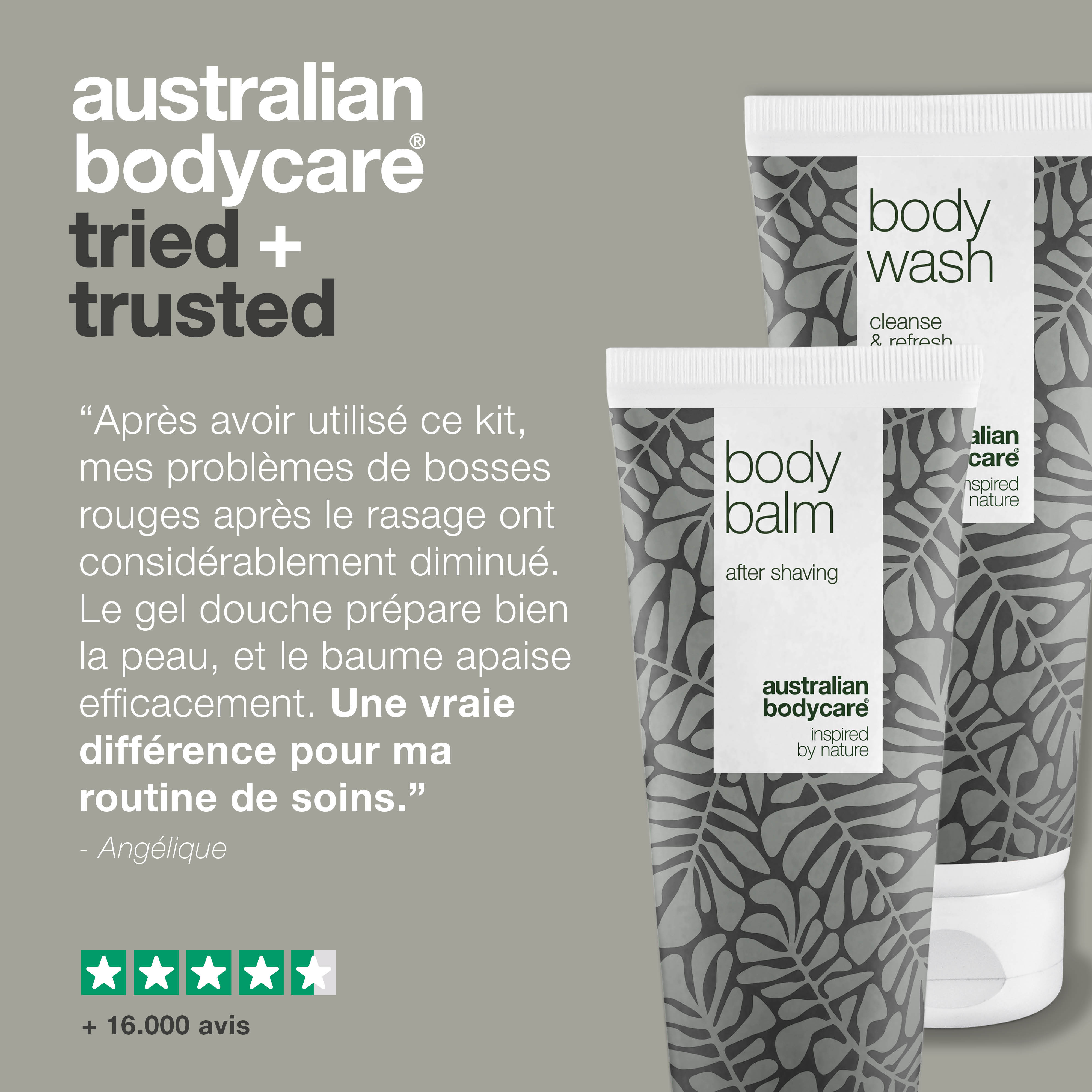 Pack de soins pour raser les aisselles — 2 produits contre le feu du rasoir aux aisselles après épilation