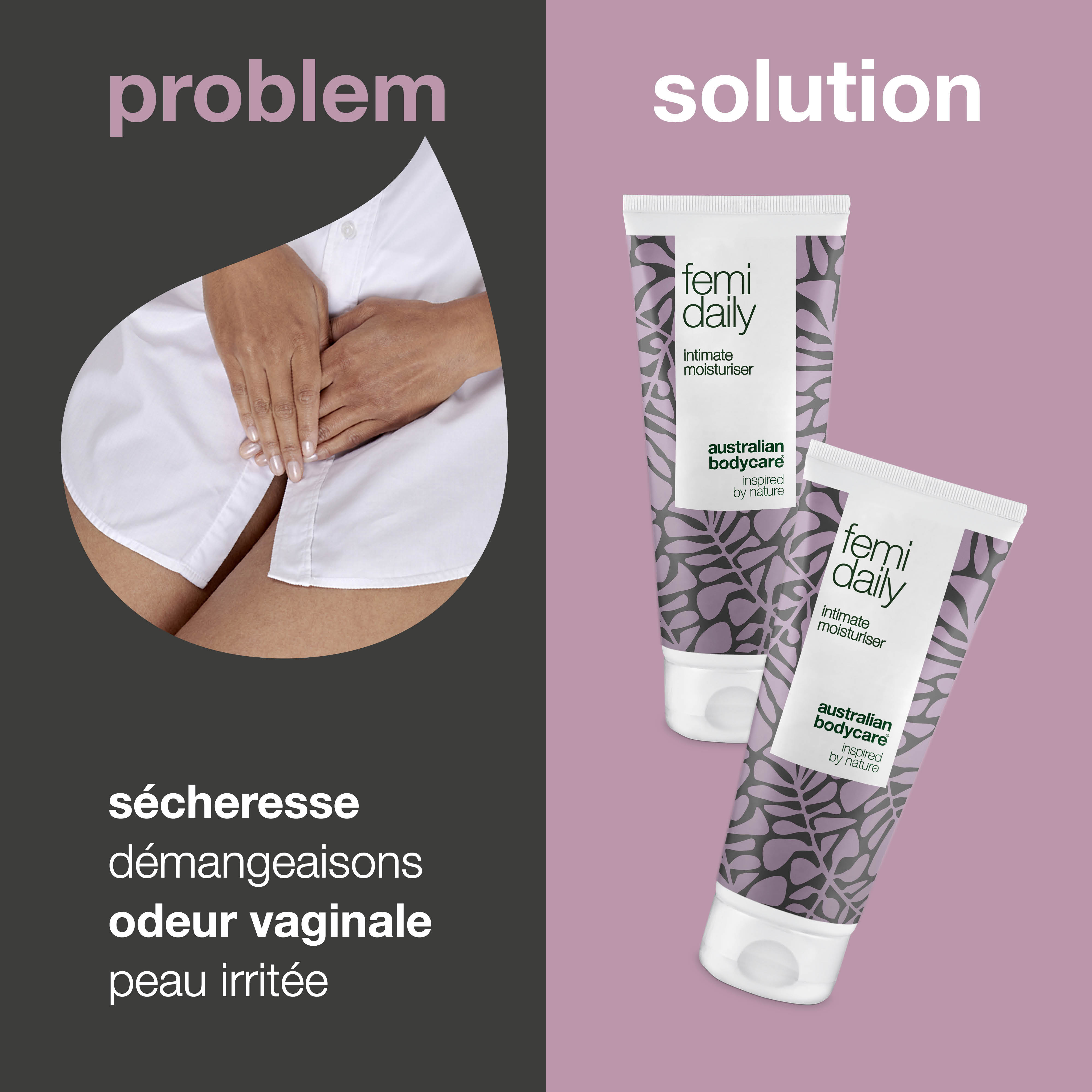 2x Gel intime Femi Daily contre les démangeaisons, la sécheresse vaginale et les odeurs indésirables — Un gel intime contre les odeurs indésirables et l'inconfort vaginal