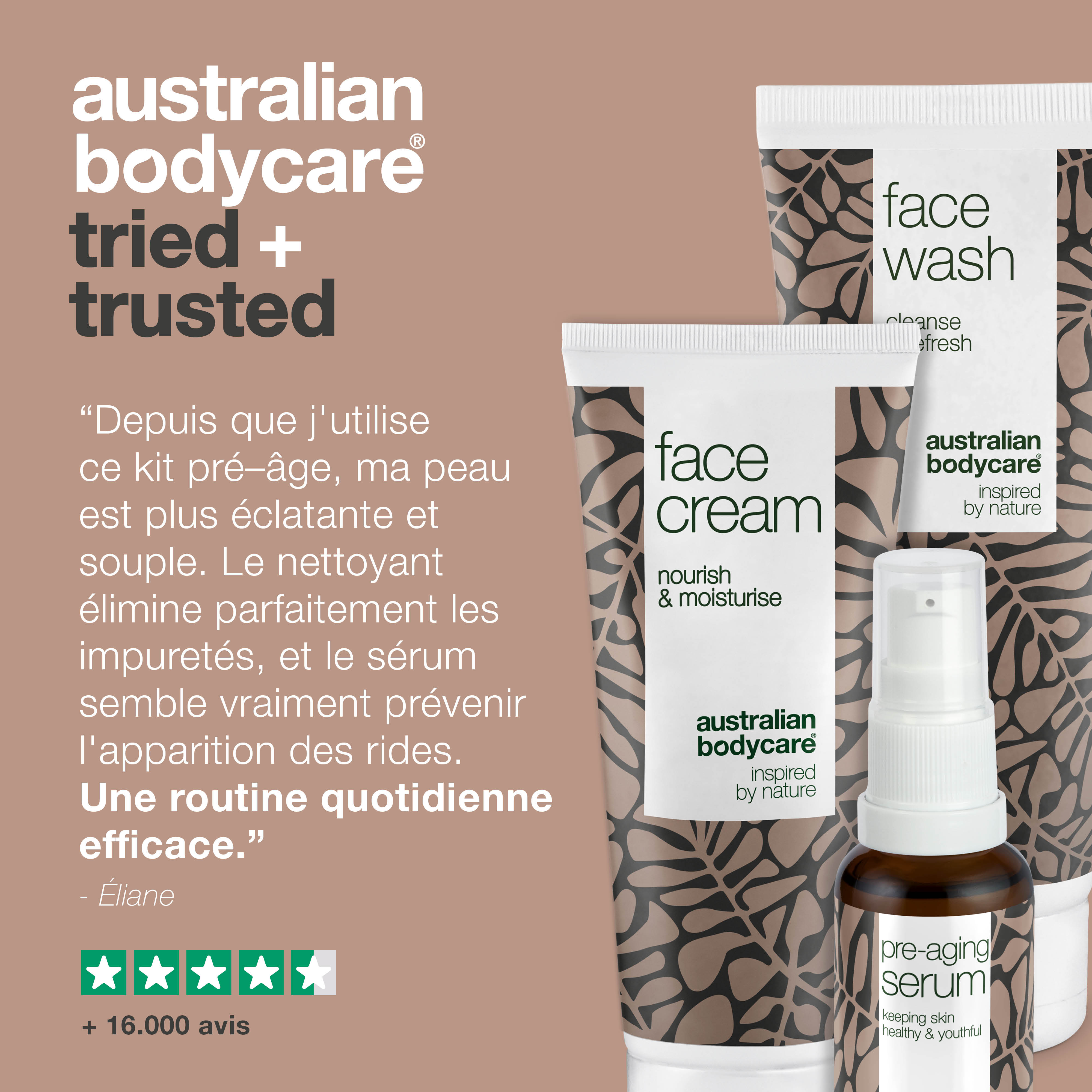 Coffret de soins pré-âge pour la prévention des rides — 3 produits anti-âge pour les peaux jeunes pour prévenir les rides