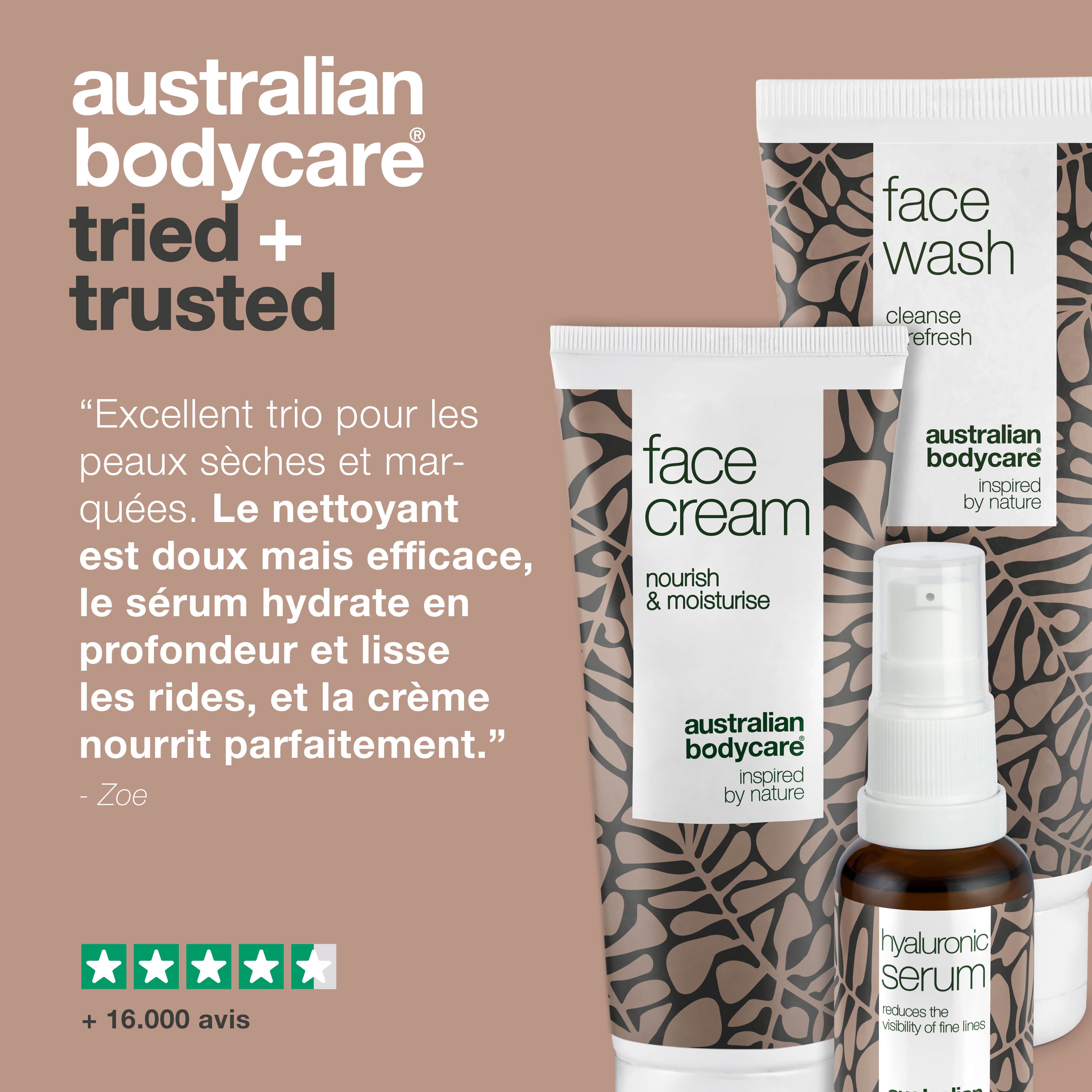 Booster d'acide hyaluronique pour une peau éclatante et lisse — 3 produits pour beaucoup d'éclat et minimisation de rides et ridules
