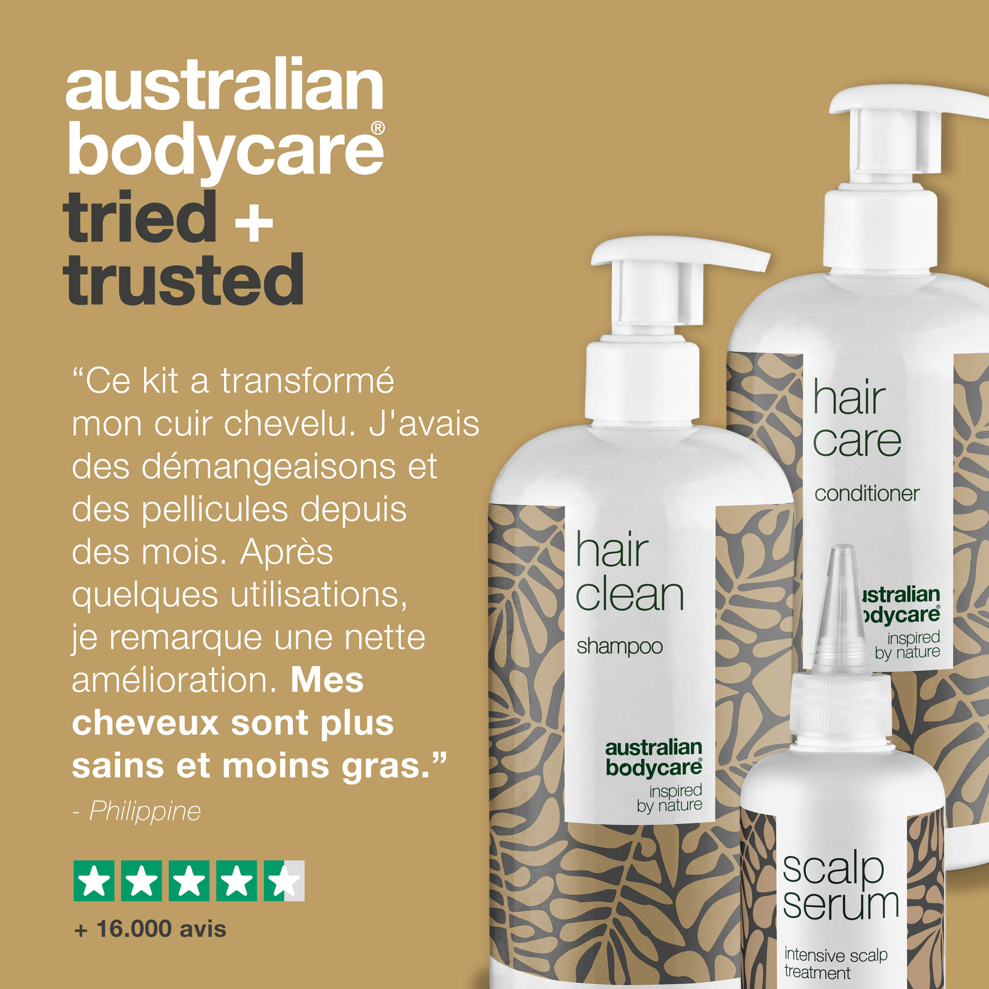 Produits XL pour pellicules, cuir chevelu sec et irrité — 3 produits pour cuir chevelu squameux et qui démange, pellicules ou cheveux gras