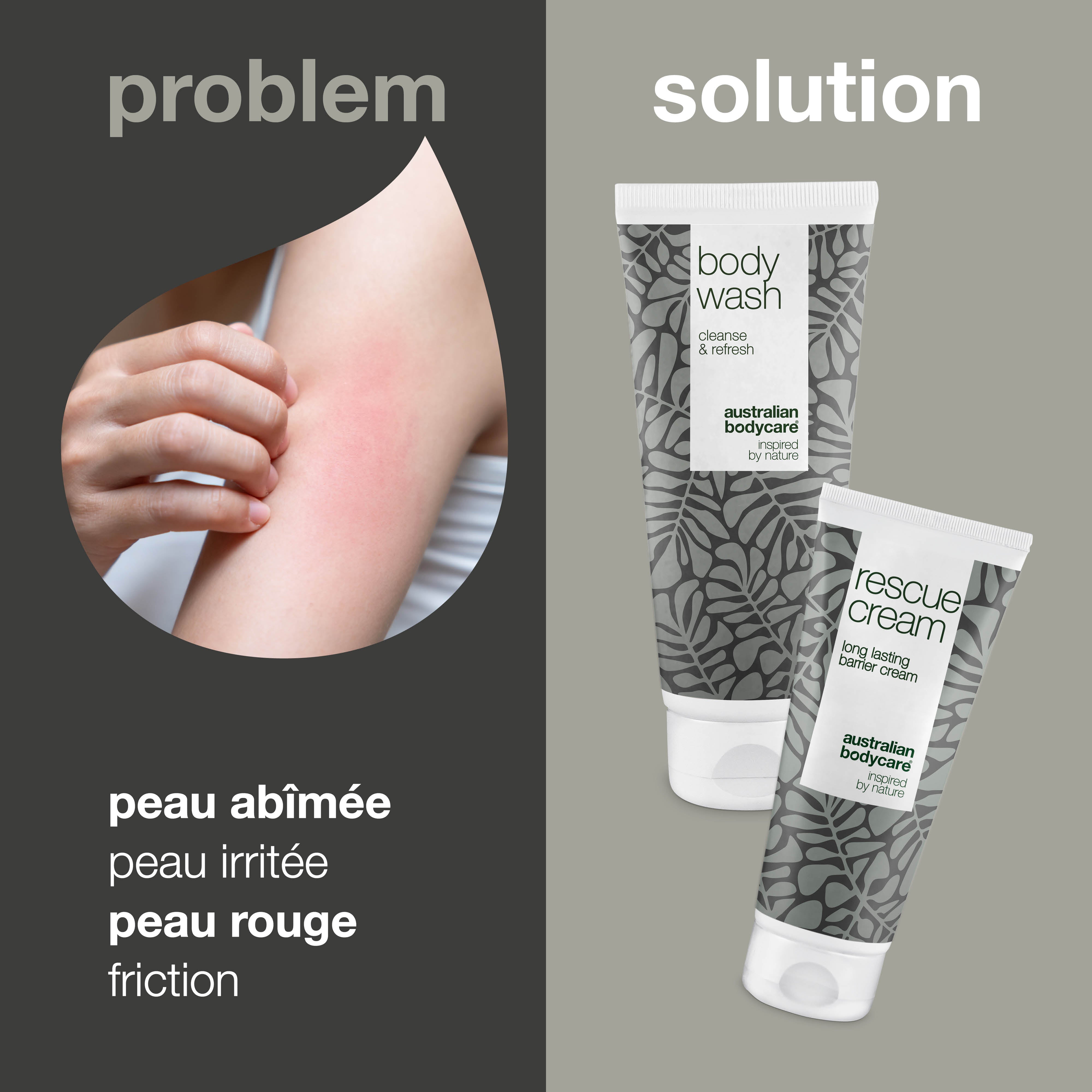 Kit de produits pour peaux rouges, exposées et abîmées — 2 produits pour le soin et la protection des escarres, ulcères et intertrigo