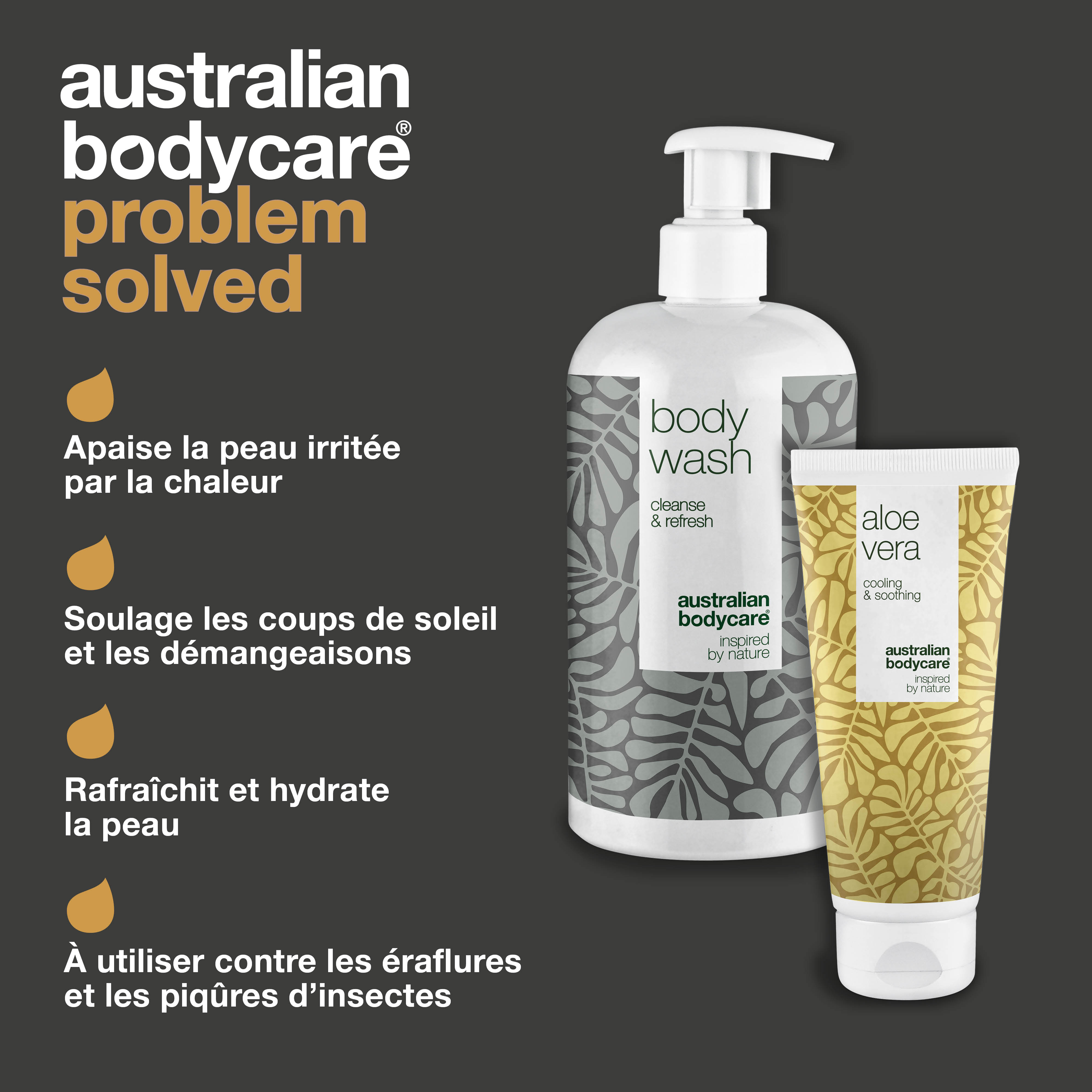 2 produits contre les éruptions cutanées — Produits corporels apaisants et calmants pour soigner la chaleur épineuse