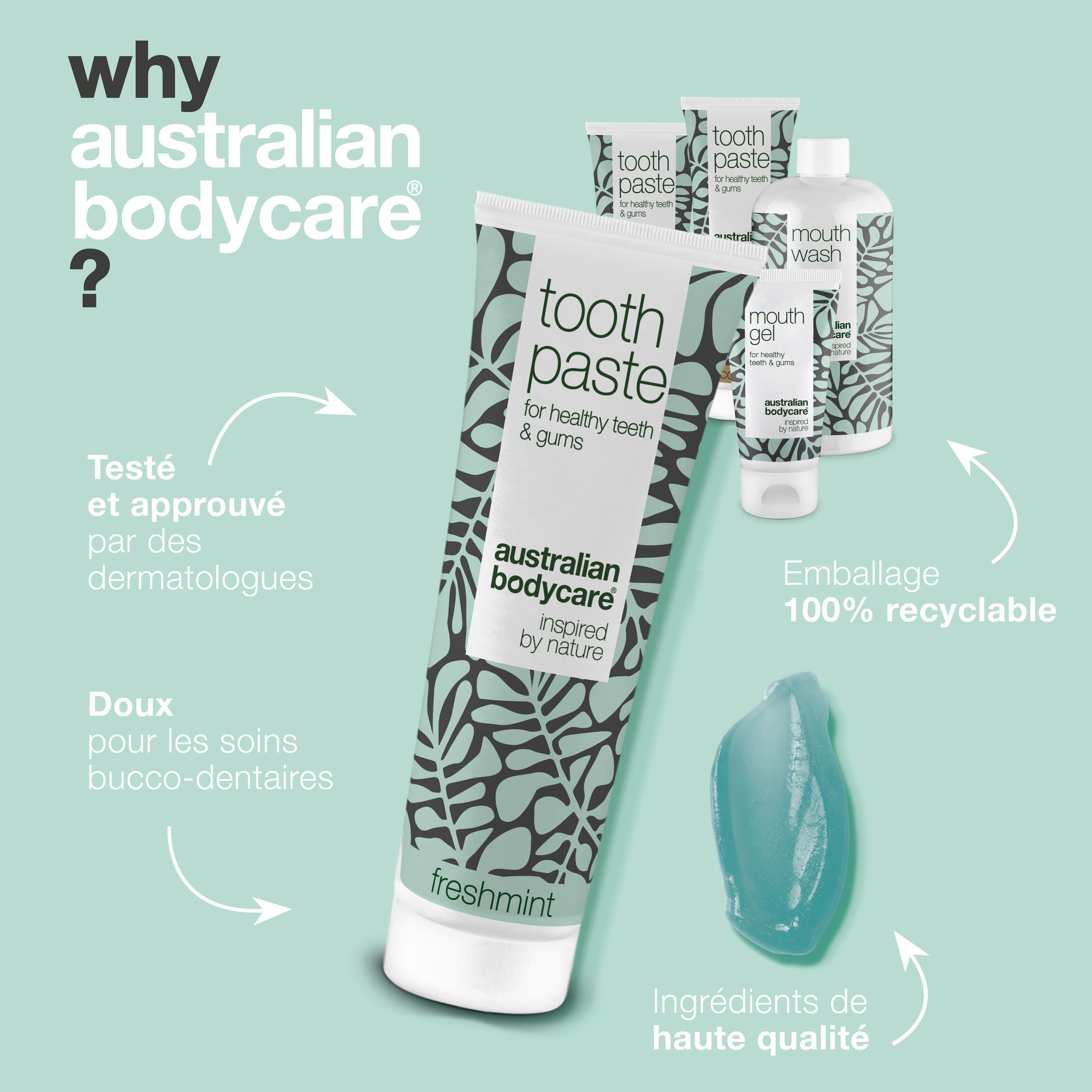 Kit pour ampoules sur la langue ou dans la bouche — 5 produits pour le soin quotidien des plaies dans la bouche ou sur la langue
