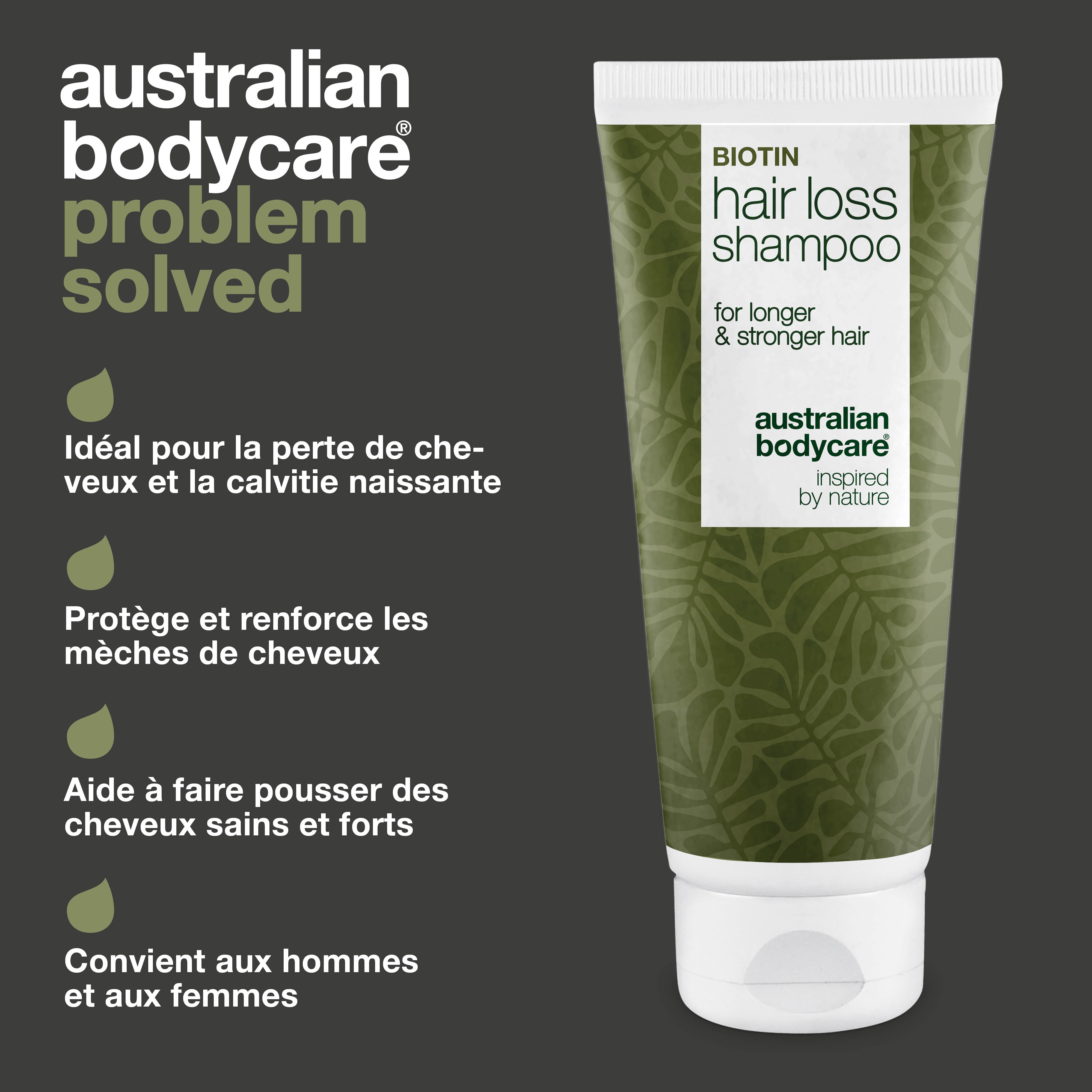Shampooing réduit la chute des cheveux et les renforce avec biotine, caféine et Capilia Longa, qui revitalisent le cuir chevelu et stimulent les racines.