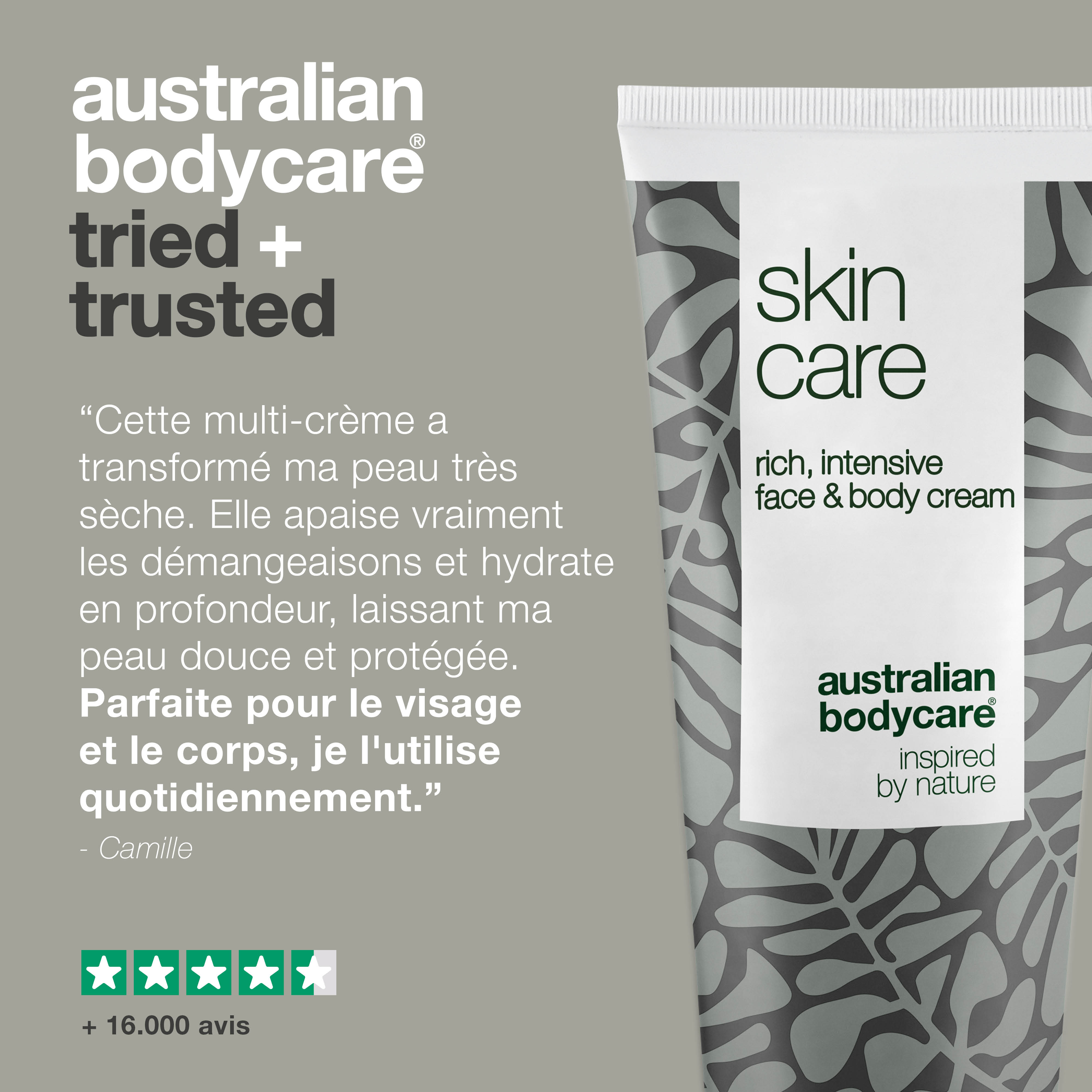 Crème de soin pour peaux très sèches — Crème multi-usages apaisante et hydratante pour le visage et le corps