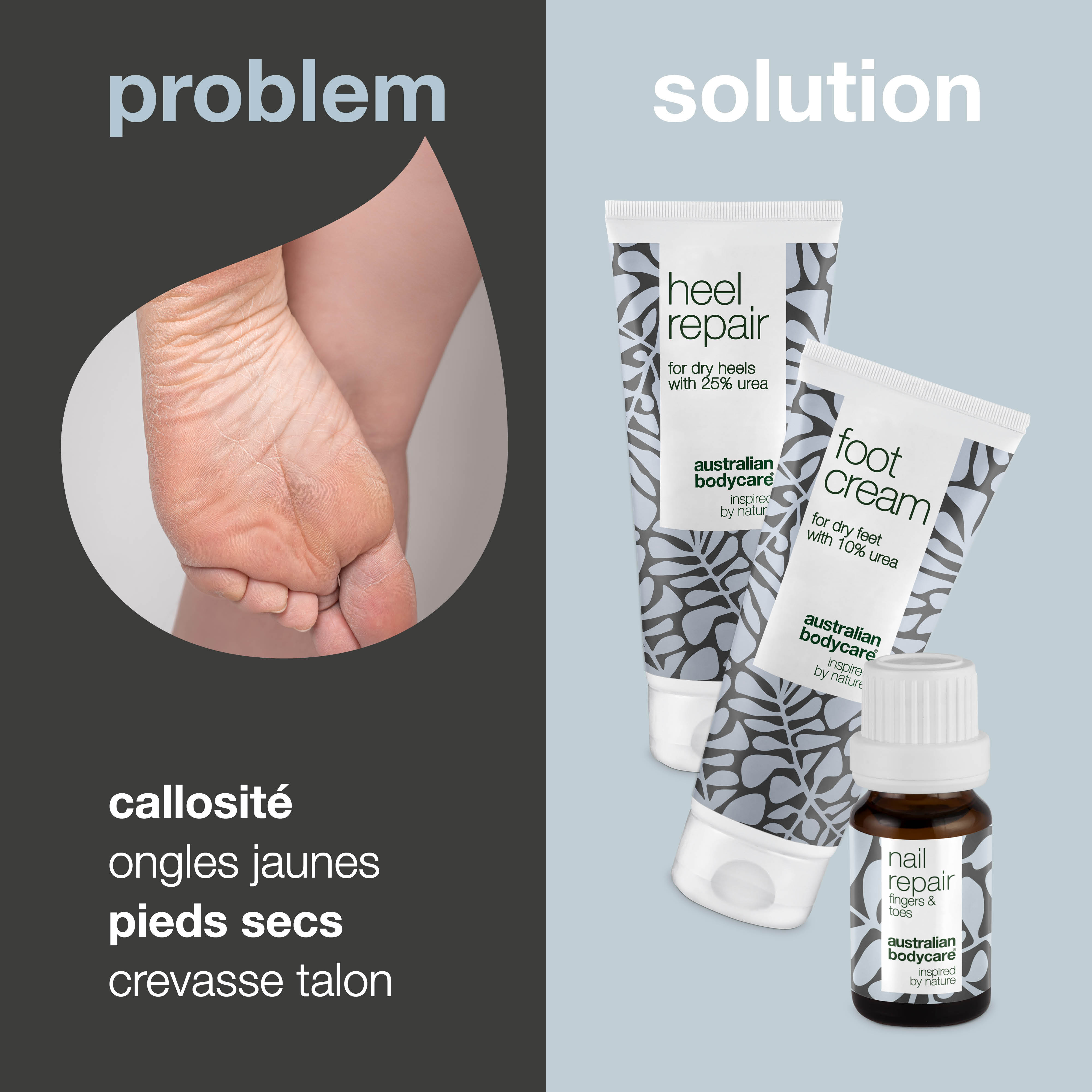 Kit pieds et ongles — pour les callosités et les ongles décolorés