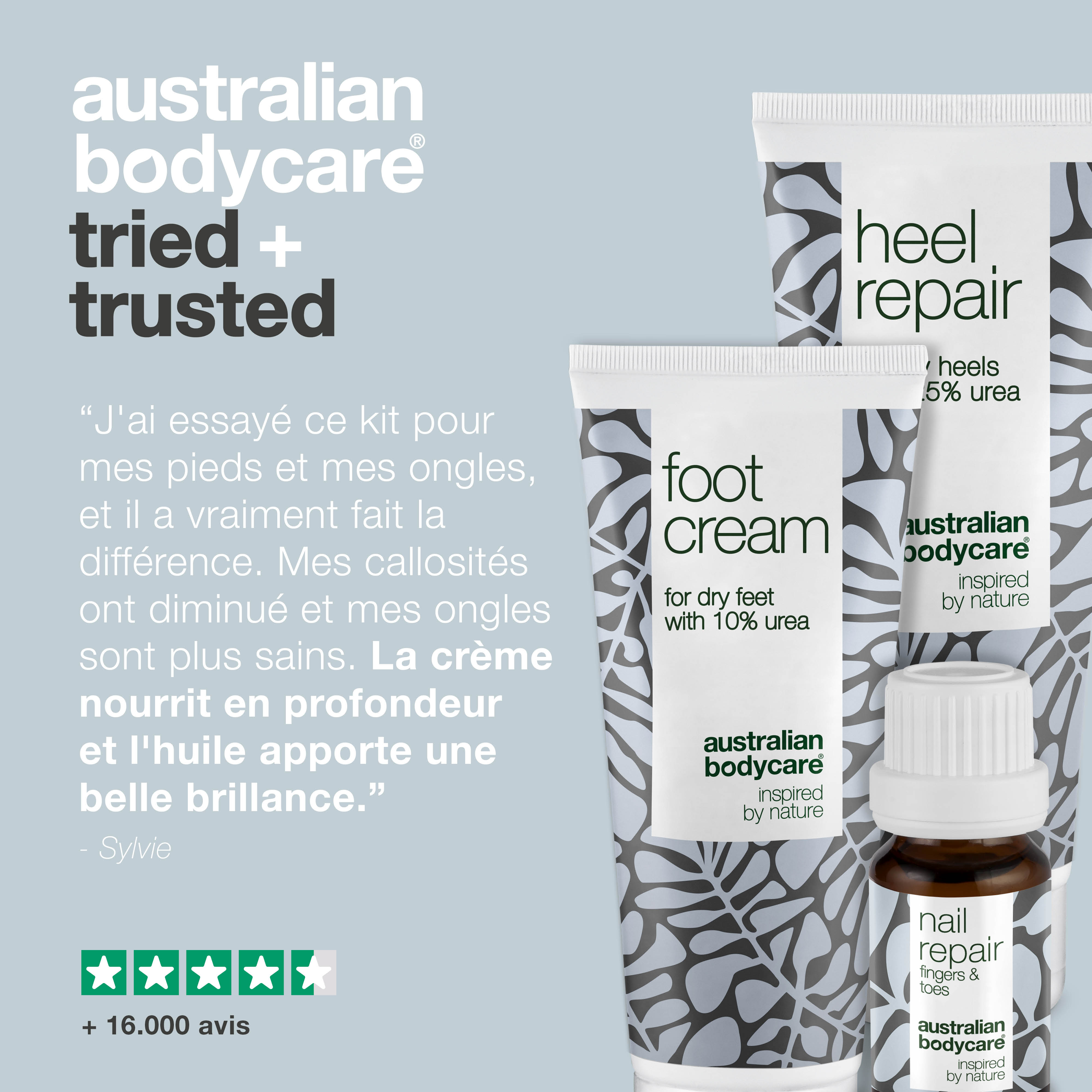 Kit pieds et ongles — pour les callosités et les ongles décolorés