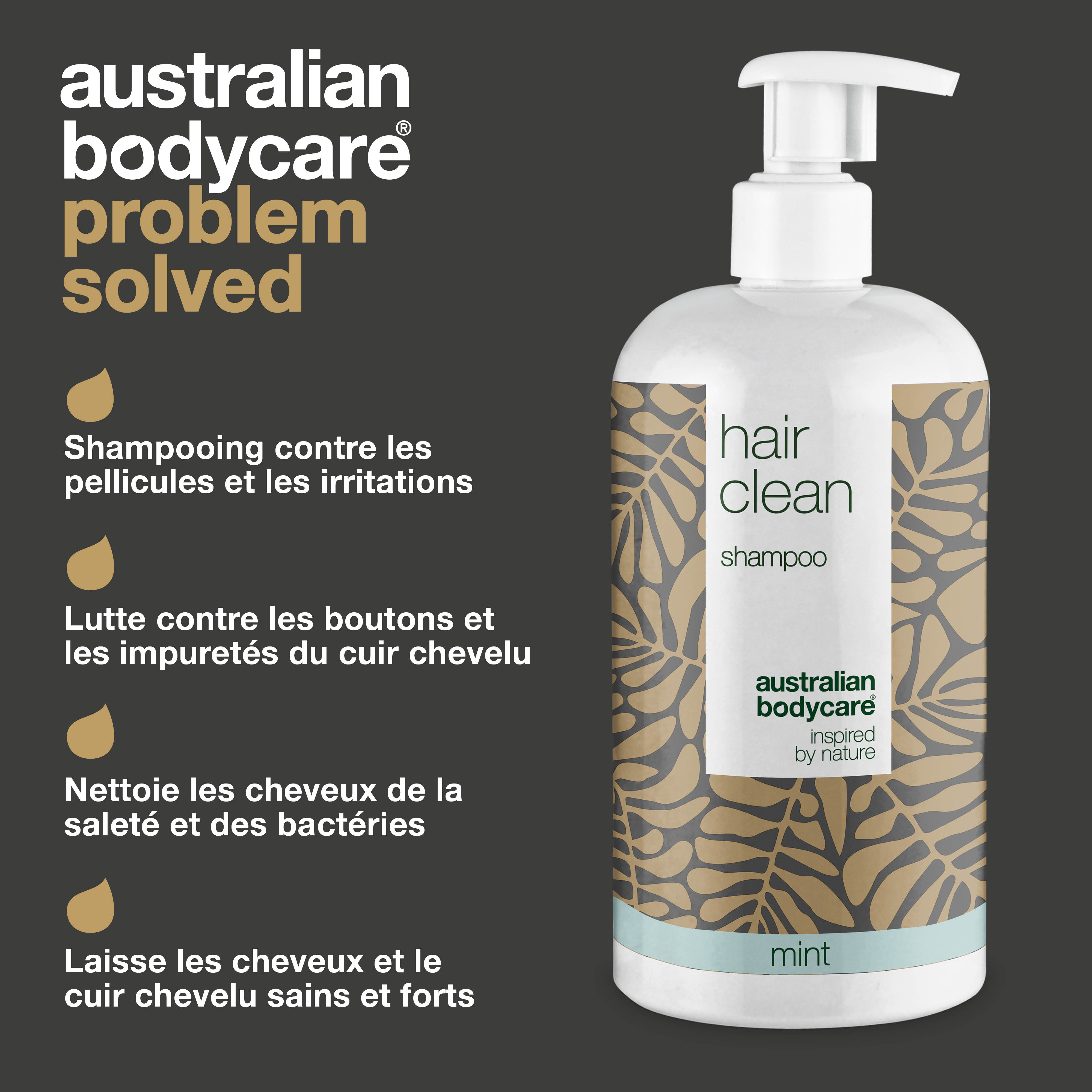 4 Shampooing pour 3 à l’huile de Tea Tree 500 ml Menthe - offre groupée — Offre groupée avec 4 shampooings (500 ml) : Huile de tea tree et menthe