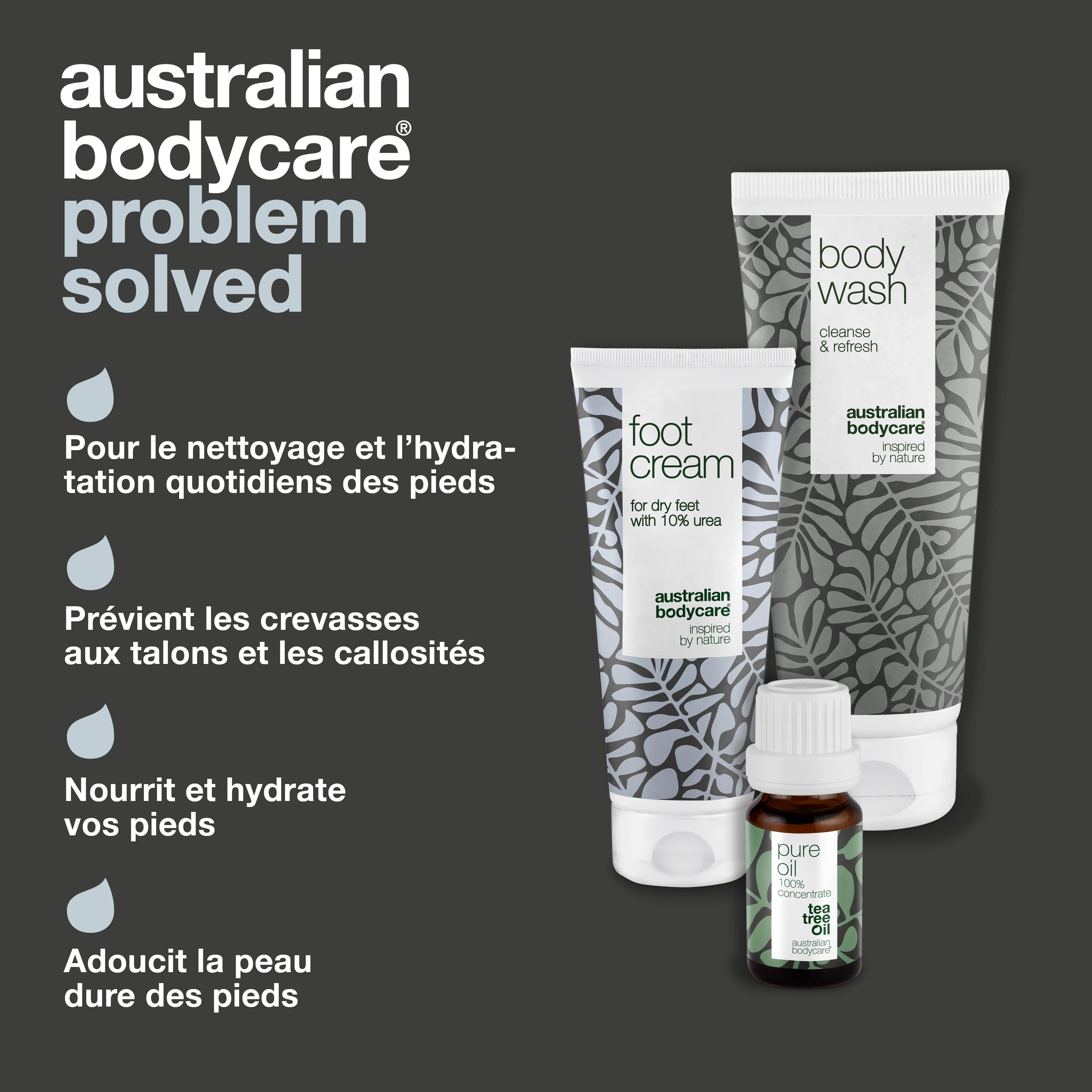 3 Produits pour la peau dure et les cors des pieds et des talons — Prévient et neutralise les fissures du talon, les cors, les callosités et la peau dure des pieds