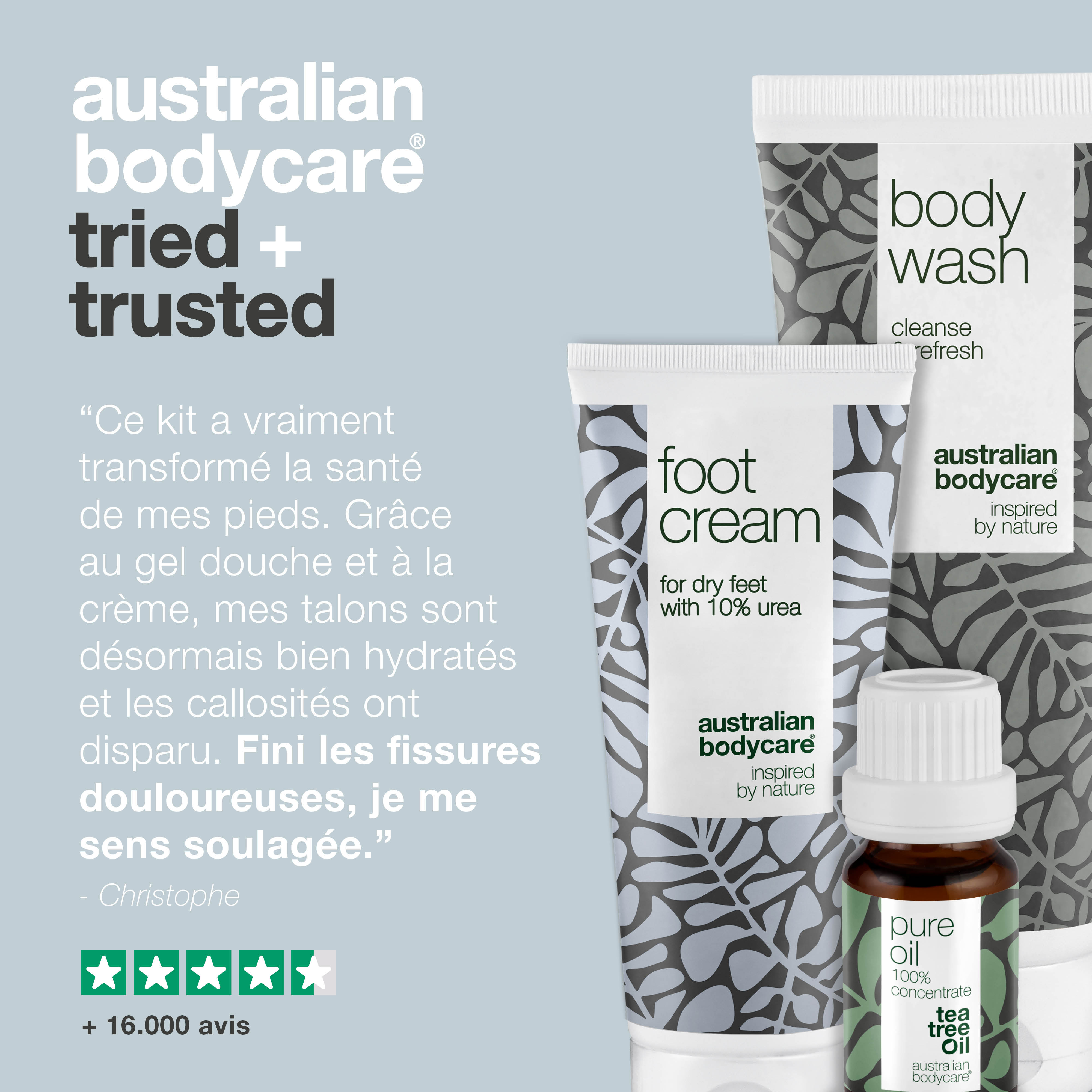 3 Produits pour la peau dure et les cors des pieds et des talons — Prévient et neutralise les fissures du talon, les cors, les callosités et la peau dure des pieds