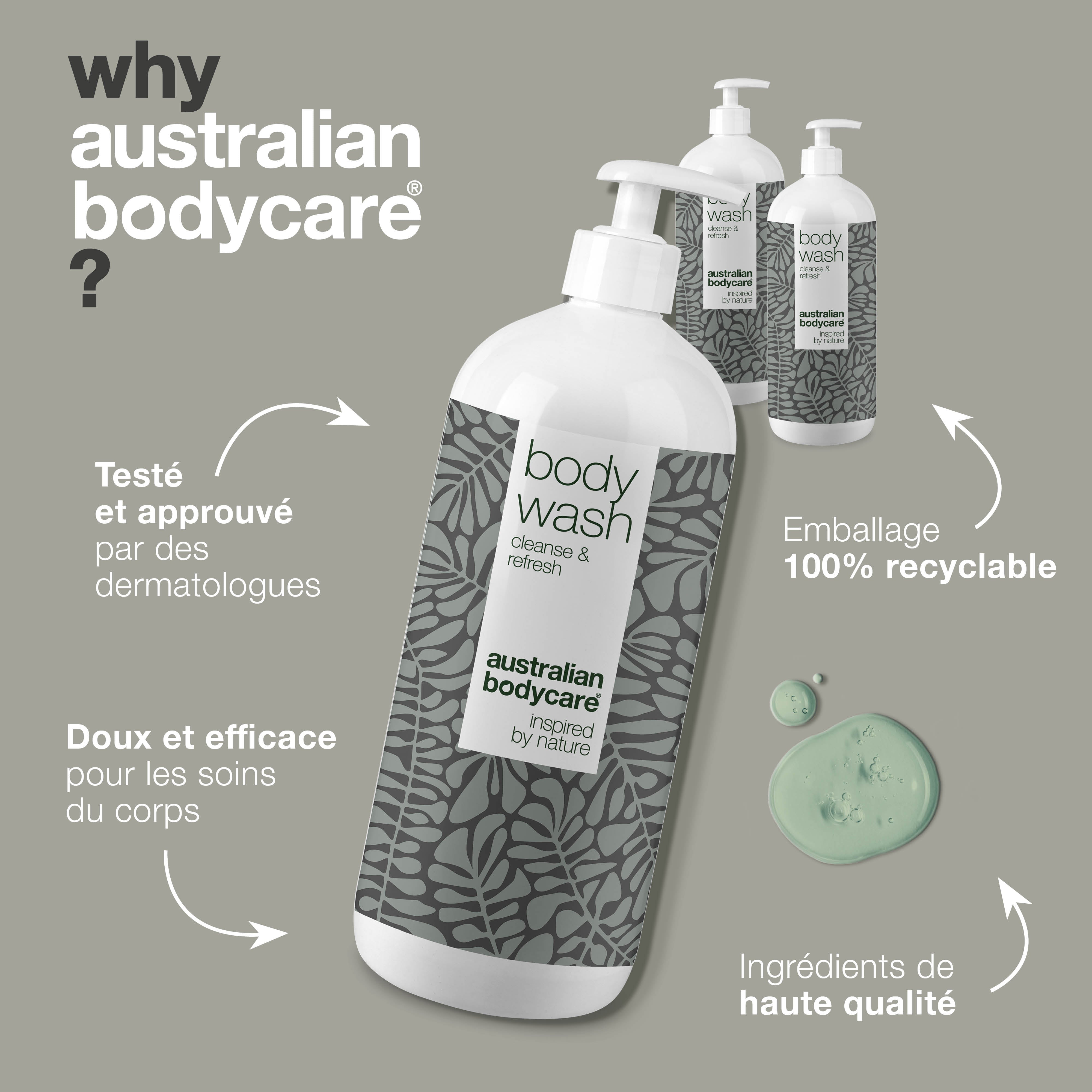 3 pour 2 Gel douche 1000 ml - offre groupée — Lot de 3 gels douche (1000 ml)
