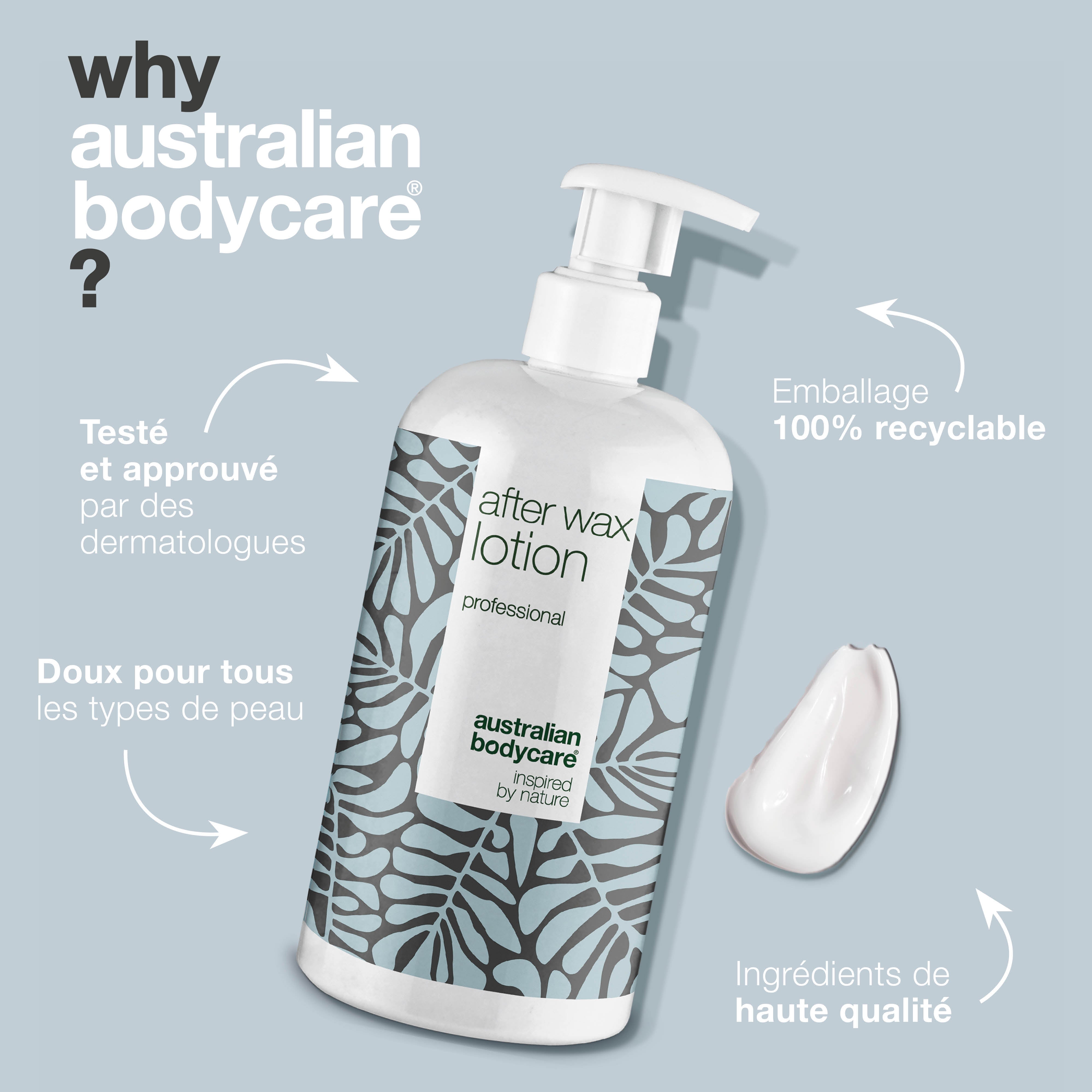 Lotion après épilation à la cire — Lotion à utiliser après l'épilation à la cire