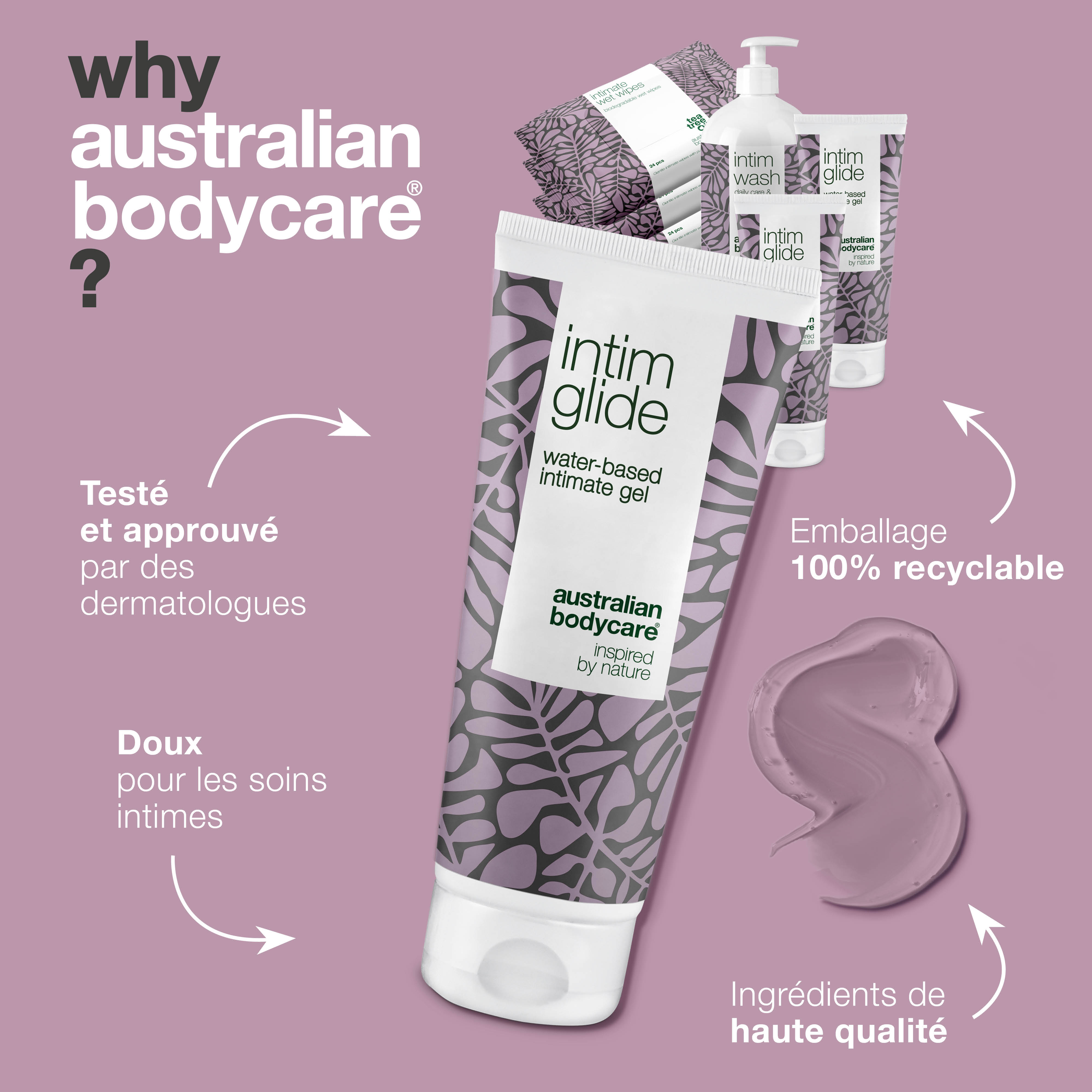 Kit de soins intimes avant, pendant et après les rapports sexuels — Produits intimes pour le soin des désagréments intimes avant, pendant et après les rapports sexuels