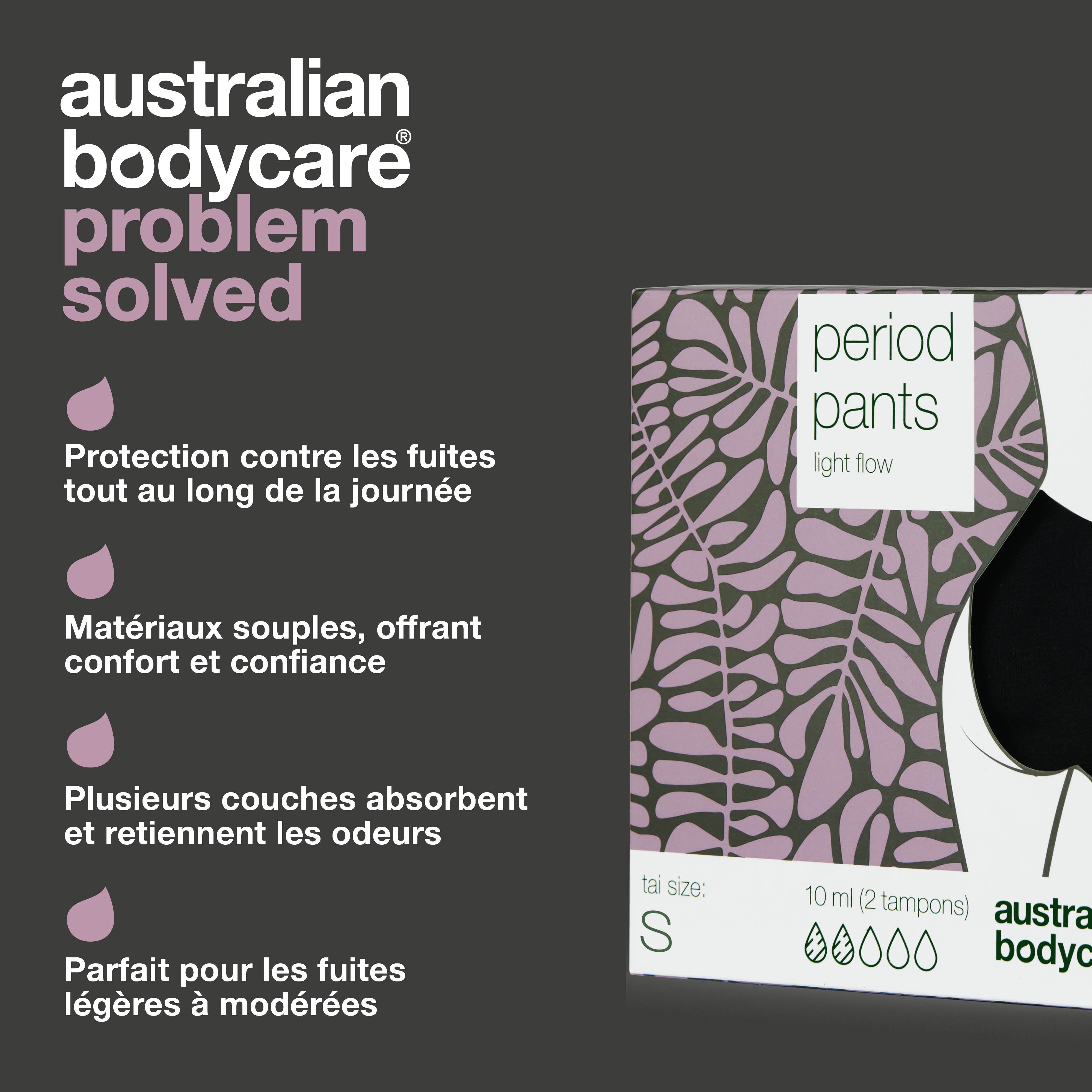 Sous-vêtements menstruels – Dites adieu aux serviettes hygiéniques et aux tampons – Essayez les sous-vêtements menstruels pour un confort et une protection ultimes. Réutilisable et parfait pour le jour ou la nuit. Restez au sec et sans souci.