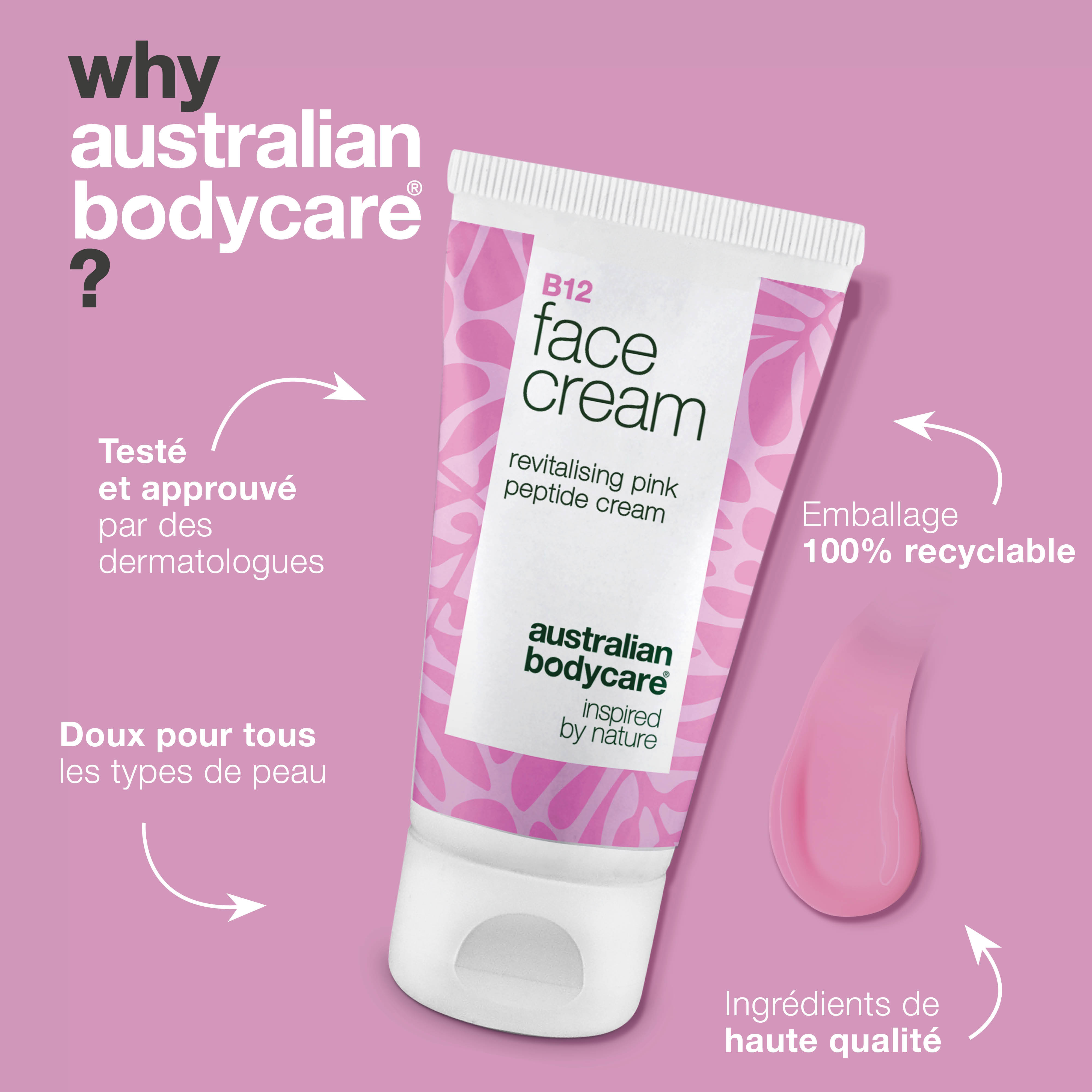 Crème pour le visage B12 – Hydratation renouvelée et éclat naturel – La crème anti-âge aux vitamines B12 réduit les rides, restaure l'hydratation et donne à votre peau un éclat naturel.