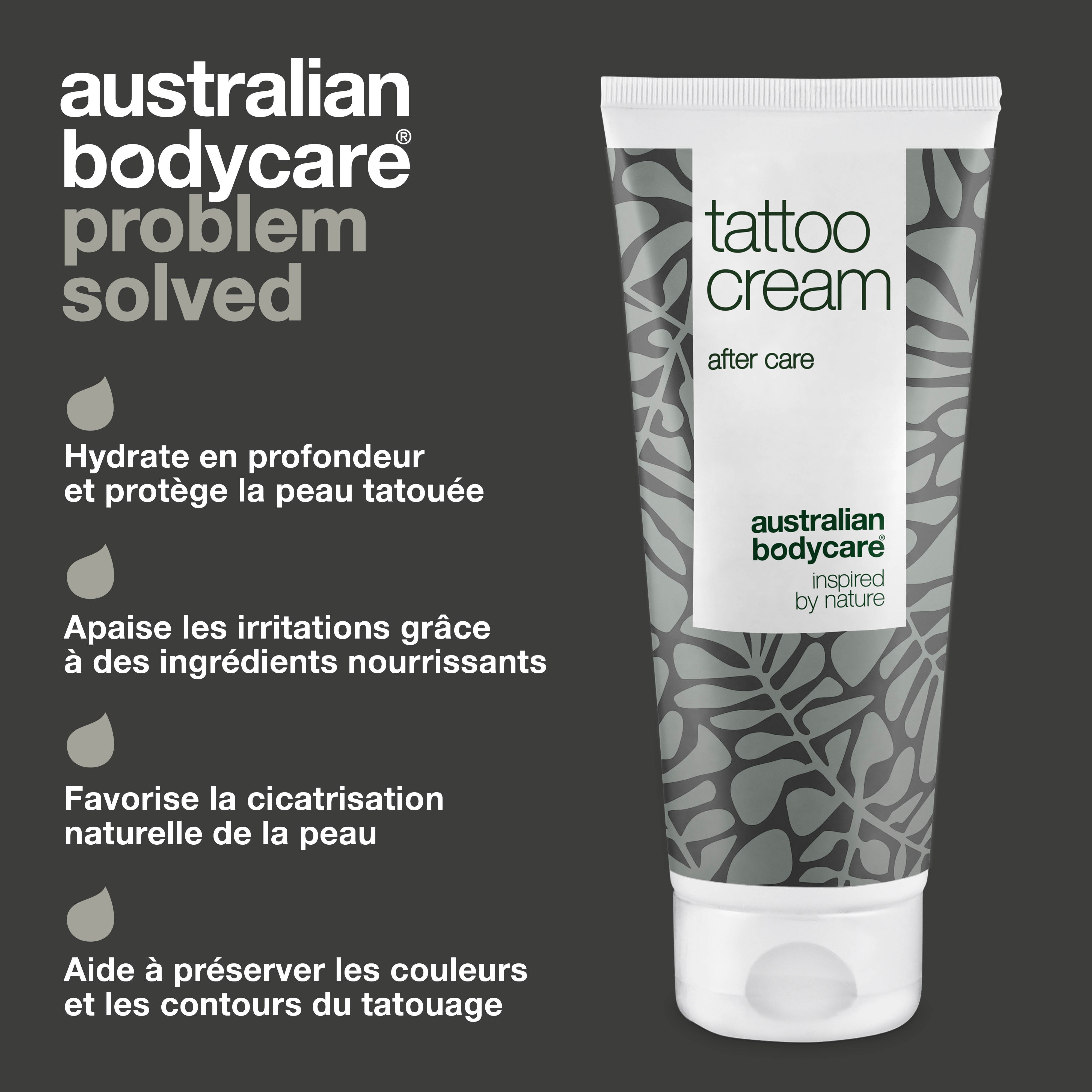Crème de tatouage – Apaise, hydrate et préserve la couleur – La crème de tatouage au panthénol et à l'huile de ricin hydrate, protège et nourrit les tatouages. Garde les couleurs éclatantes et la peau douce.