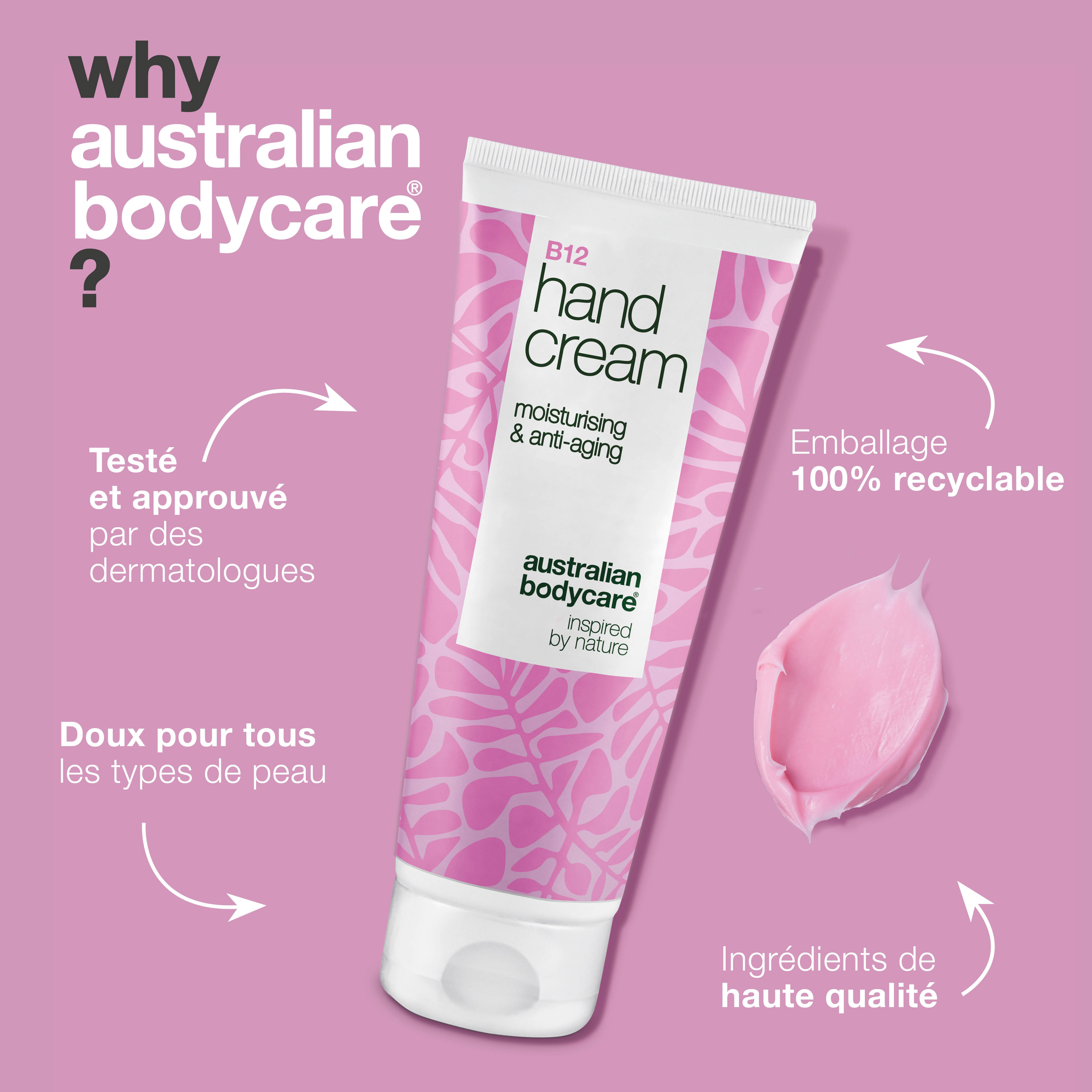 Crème pour les mains B12 pour mains sèches et ridées – Hydratation et soin – Obtenez des mains douces et jeunes avec la crème pour les mains B12. Réduit la sécheresse et les rides avec une hydratation intense.