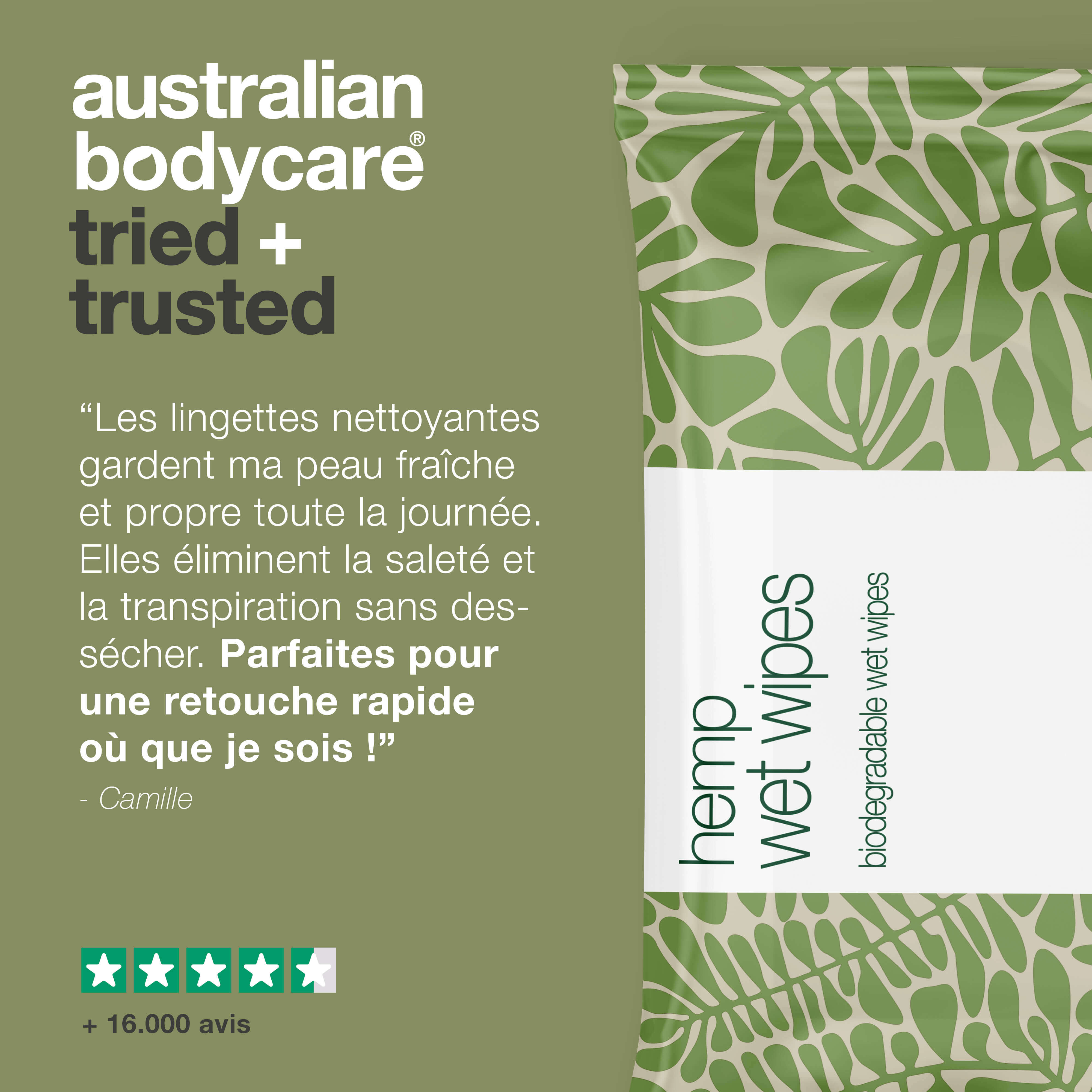 Lingettes nettoyantes – fraîcheur douce avec chanvre et aloe — Lingettes nettoyantes efficaces qui rafraîchissent et hydratent. Avec huile de chanvre et aloe vera. Idéales pour mains, visage et corps.